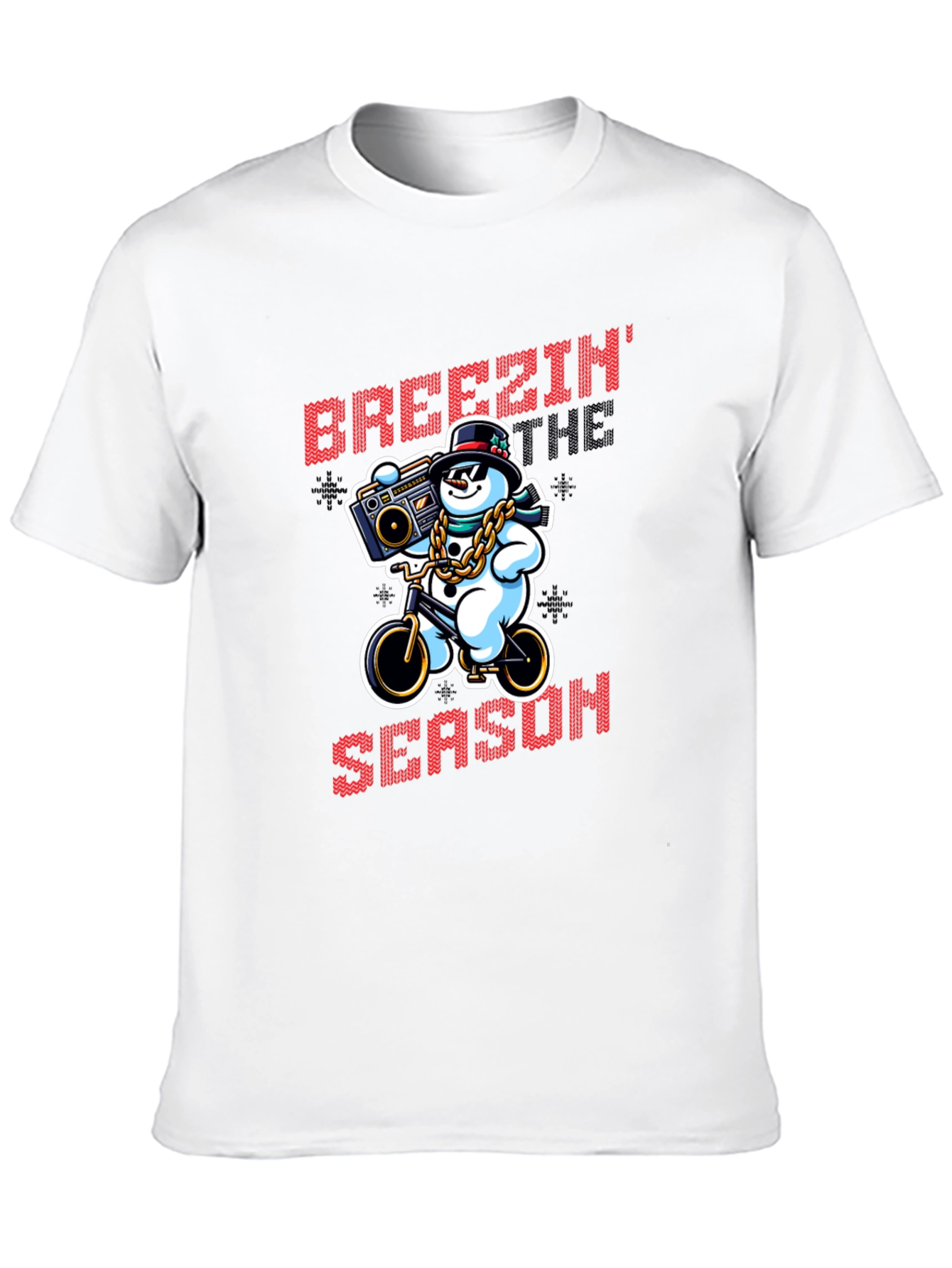 Breezin Thru the Season Black T-Shirt