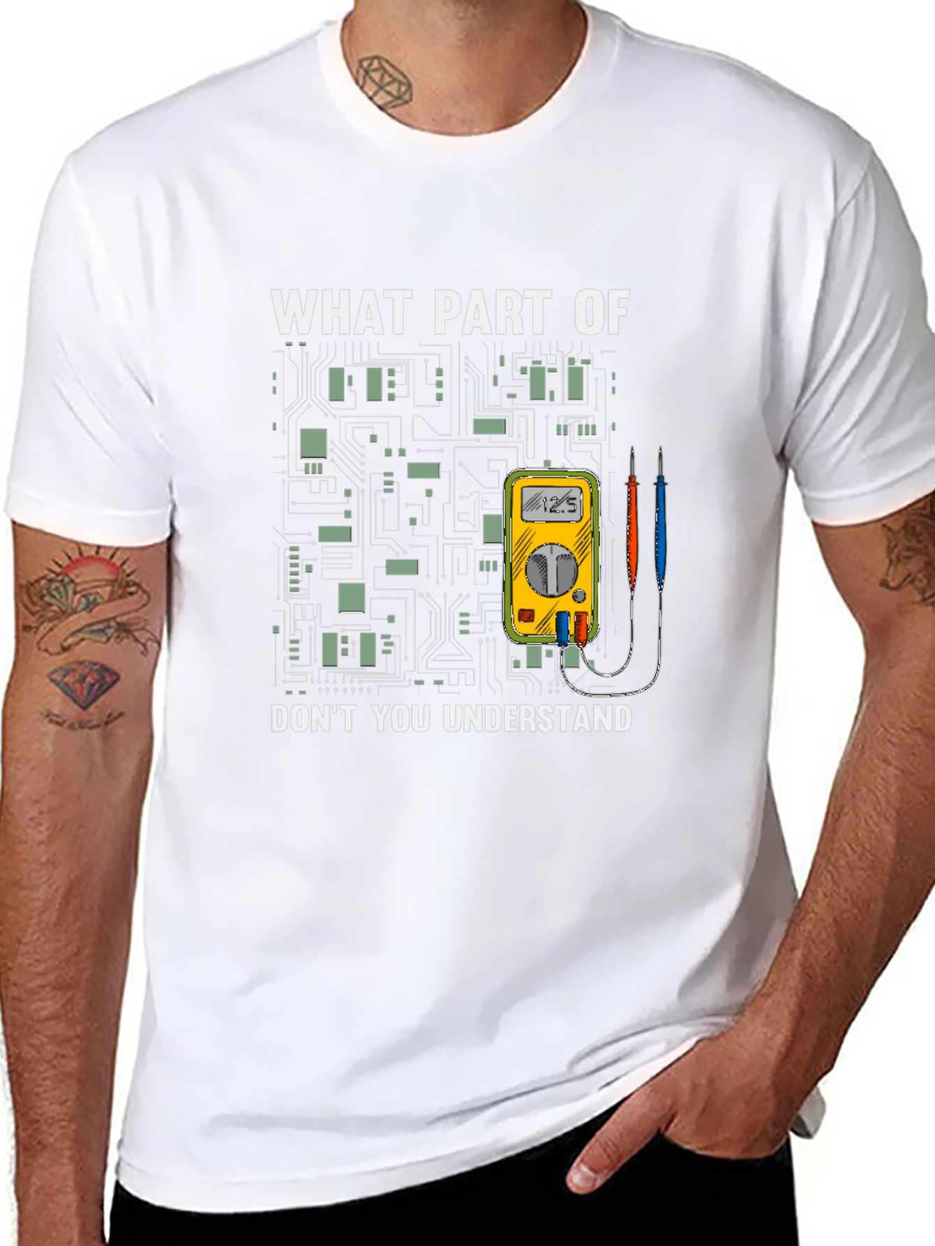 Electrician Humor T-Shirt - What Part Dont You Understand?