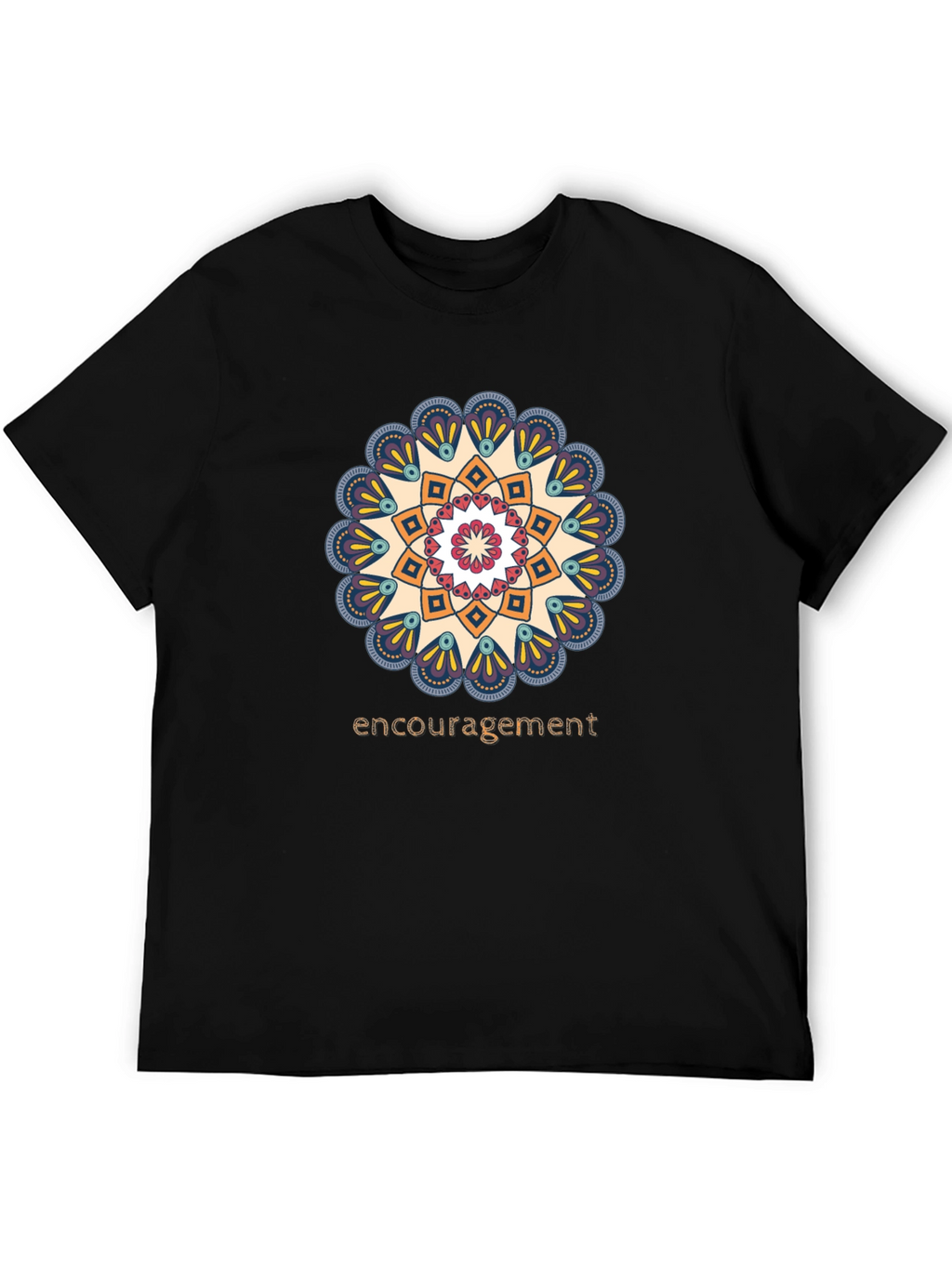Encouragement Mandala T-Shirt - Stylish Graphic Tee