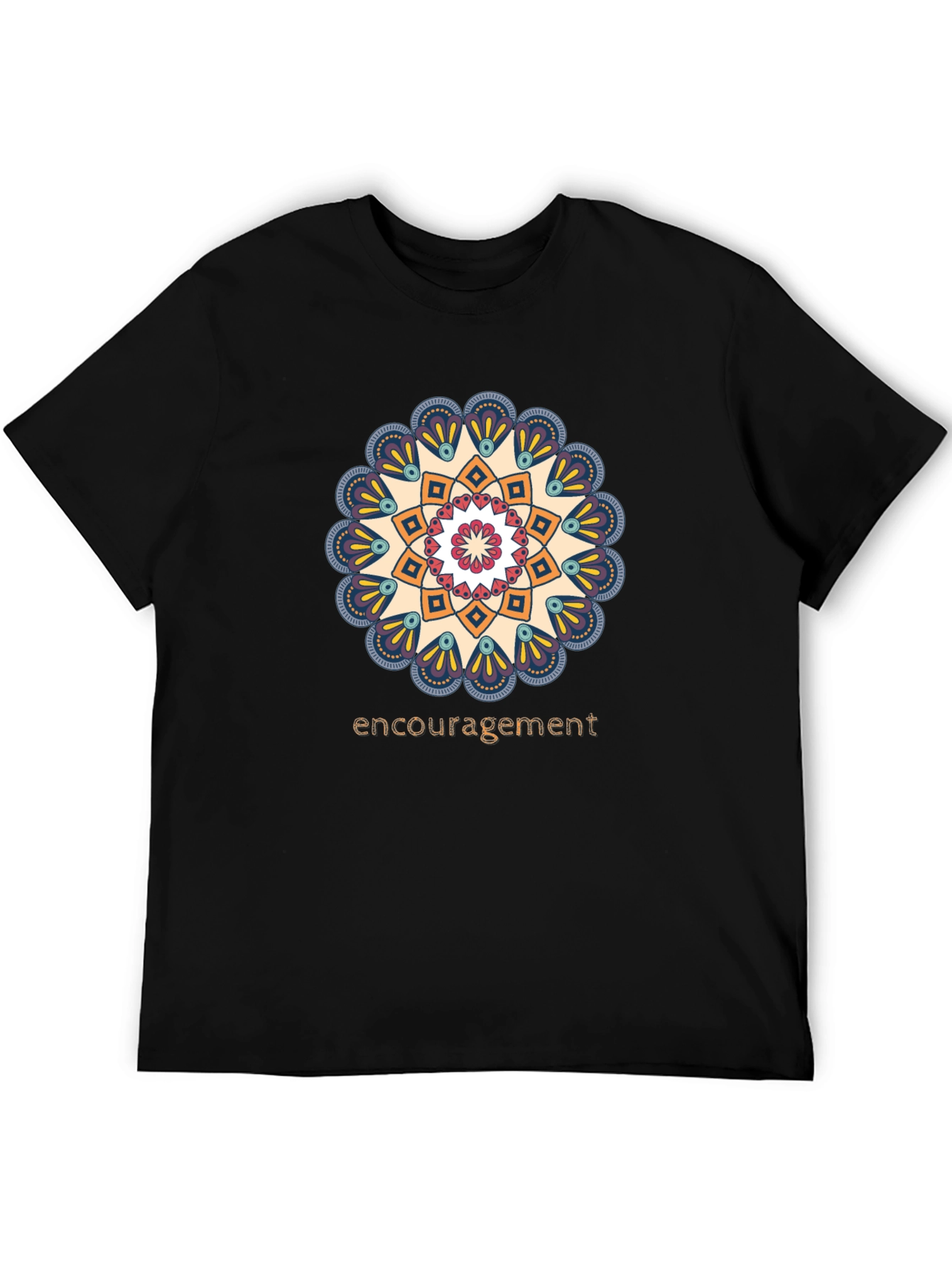 Encouragement Mandala T-Shirt - Stylish Graphic Tee