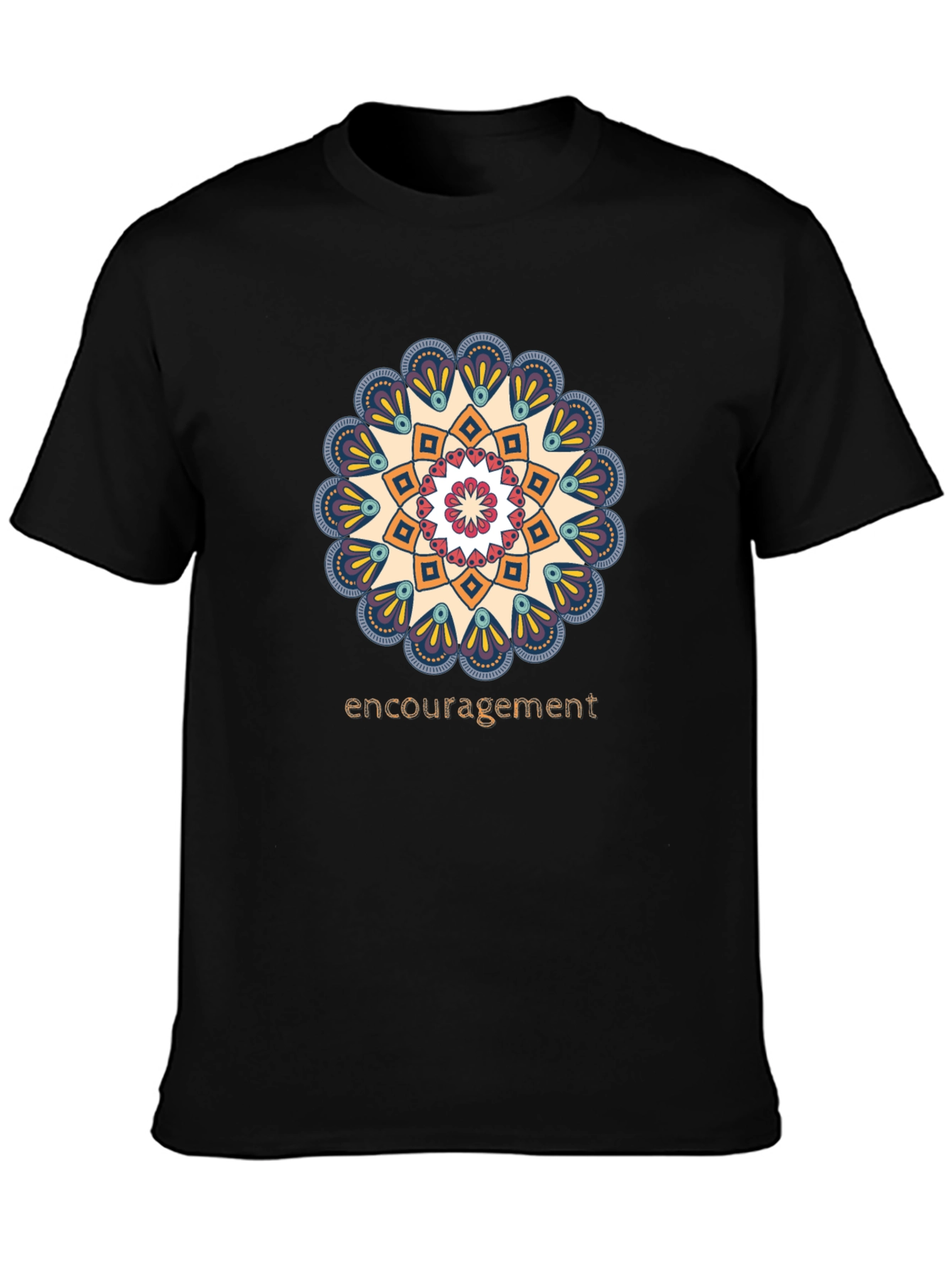 Encouragement Mandala T-Shirt - Stylish Graphic Tee