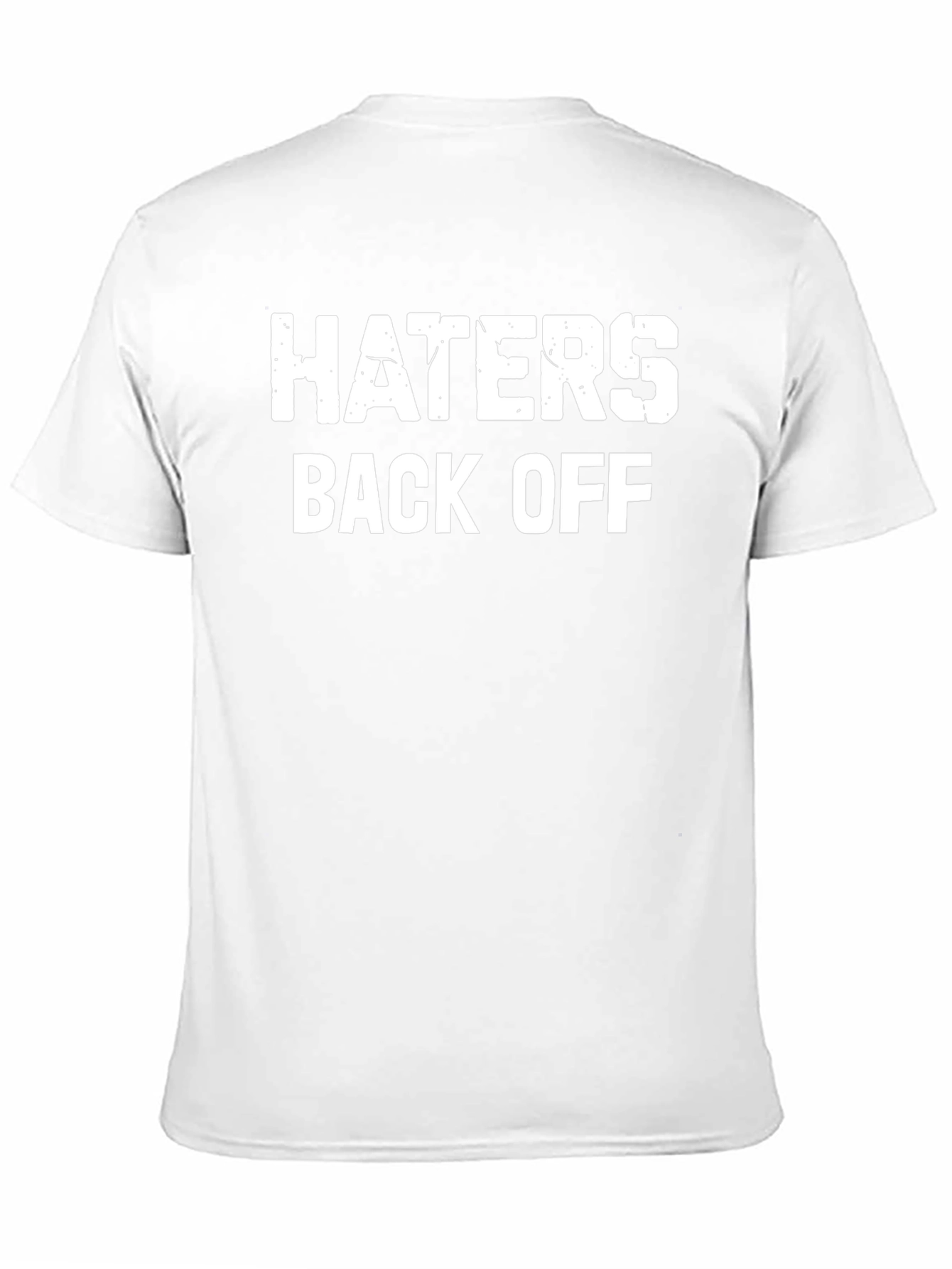 Haters Back Off Graphic Tee - Black Cotton Blend