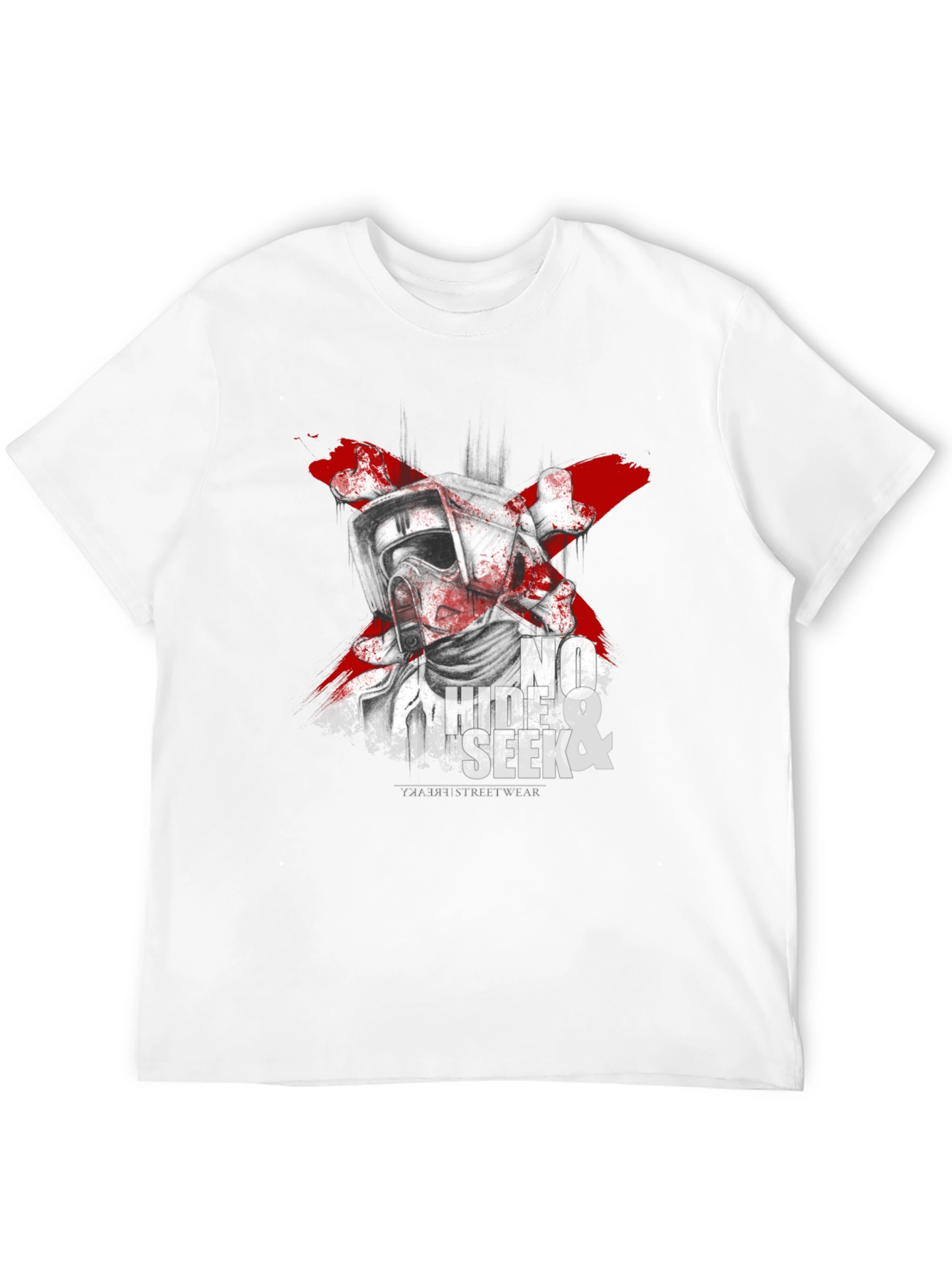 Hide & Seek Graphic Tee - Premium Black T-Shirt