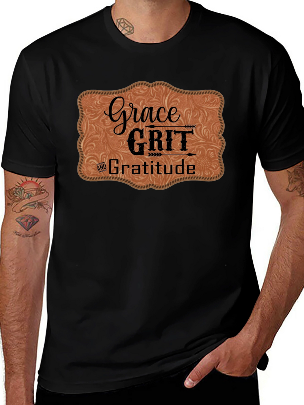 Grace Grit and Gratitude Graphic Tee