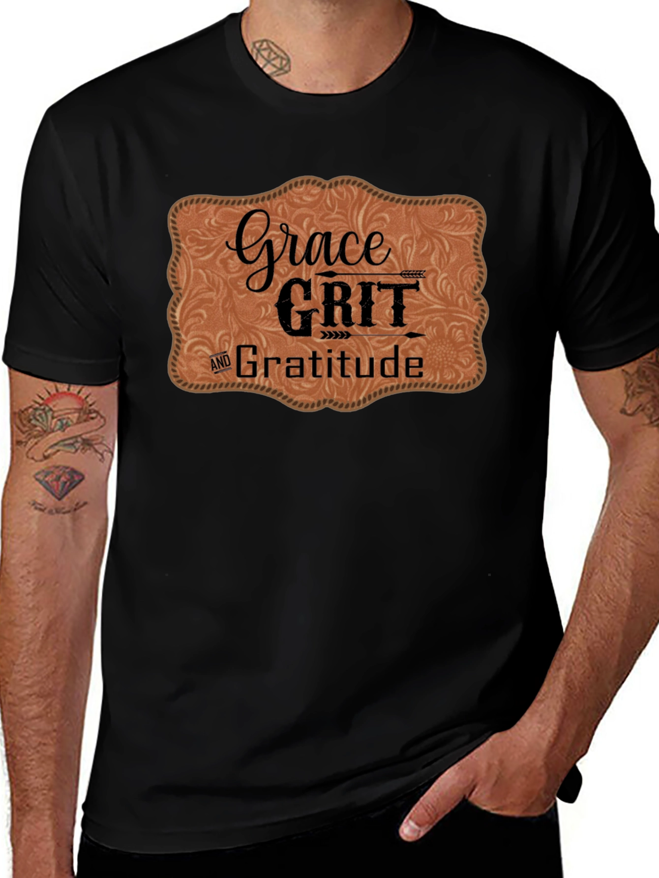 Grace Grit and Gratitude Graphic Tee
