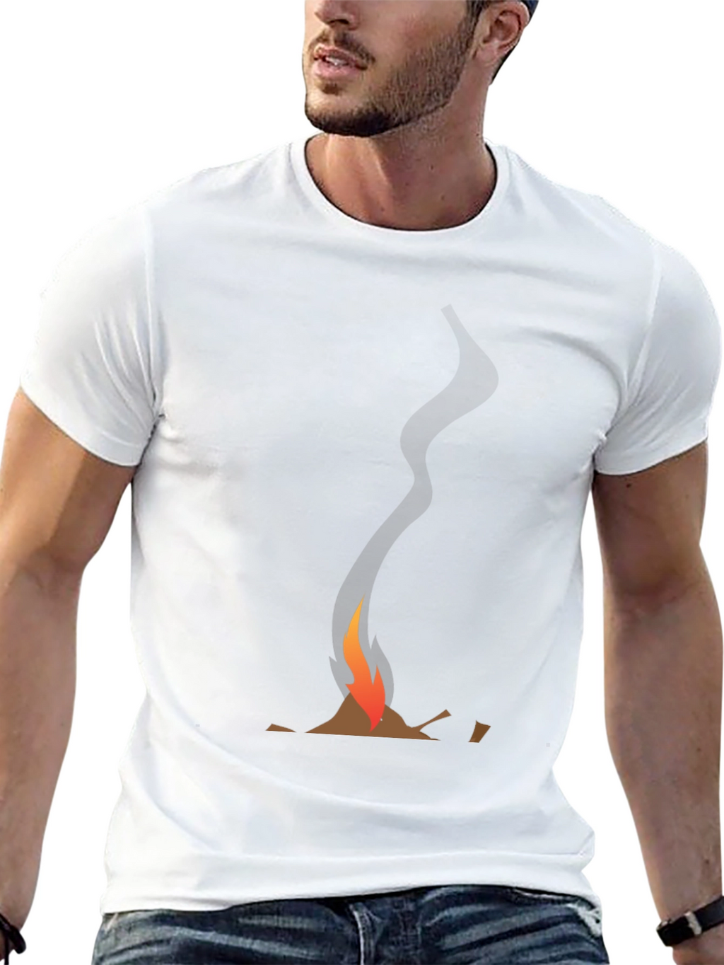 Campfire Graphic Tee - Casual Style