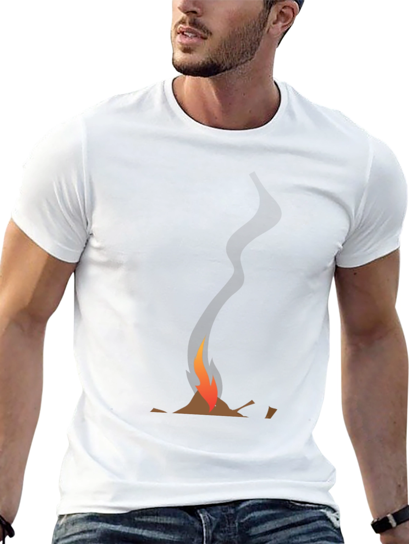 Campfire Graphic Tee - Casual Style
