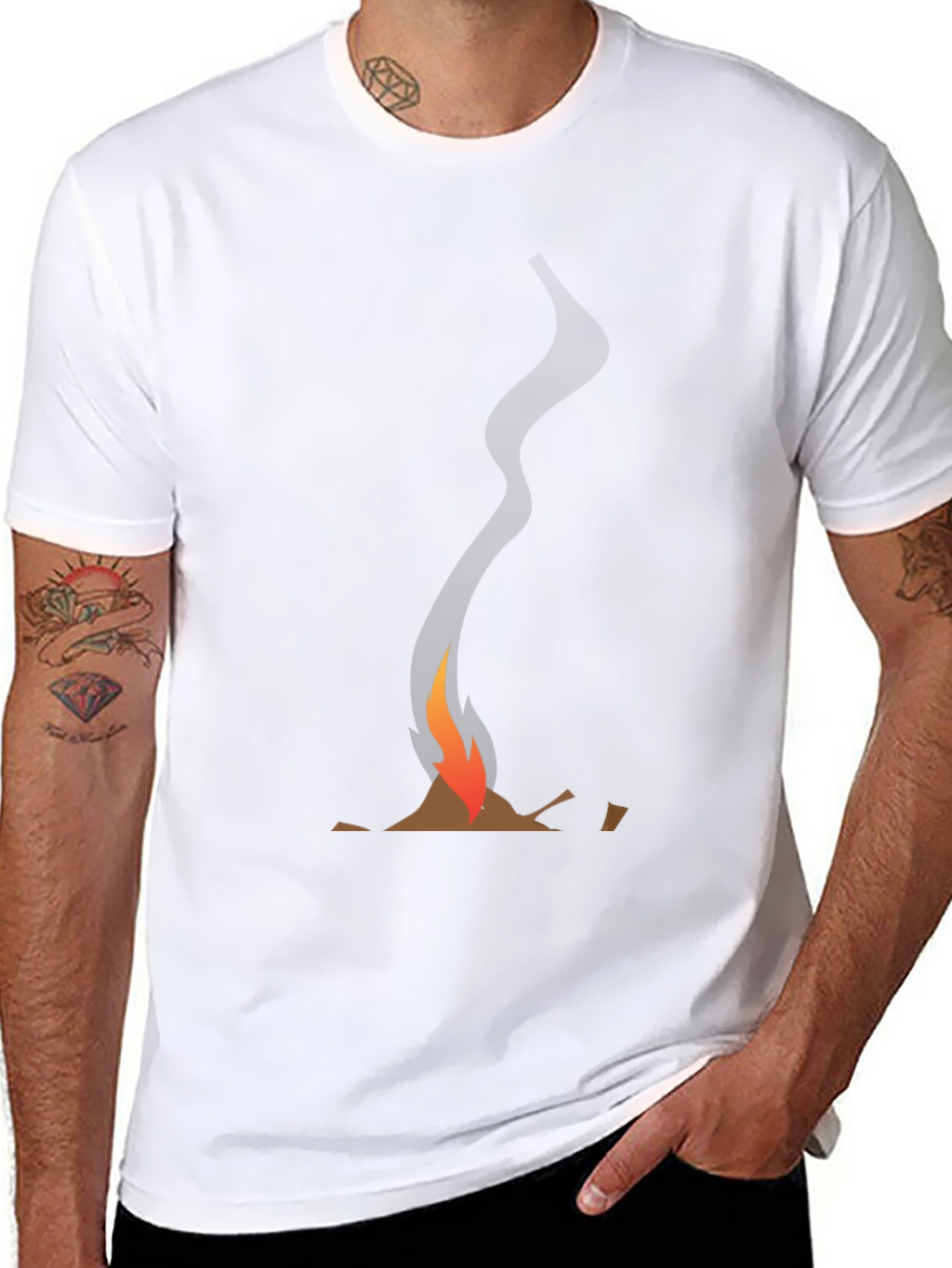 Campfire Graphic Tee - Casual Style