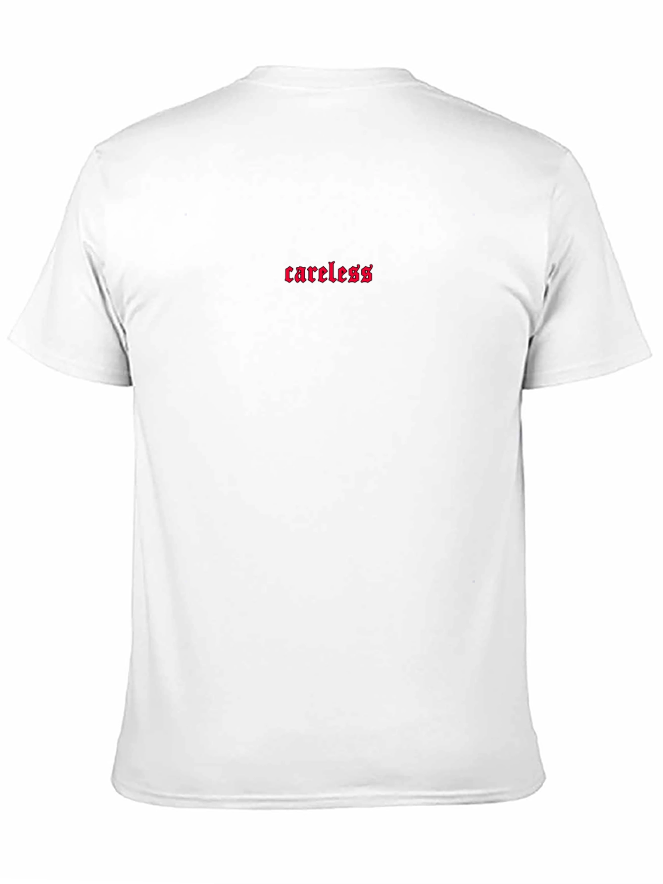 Careless Embroidered Black T-Shirt