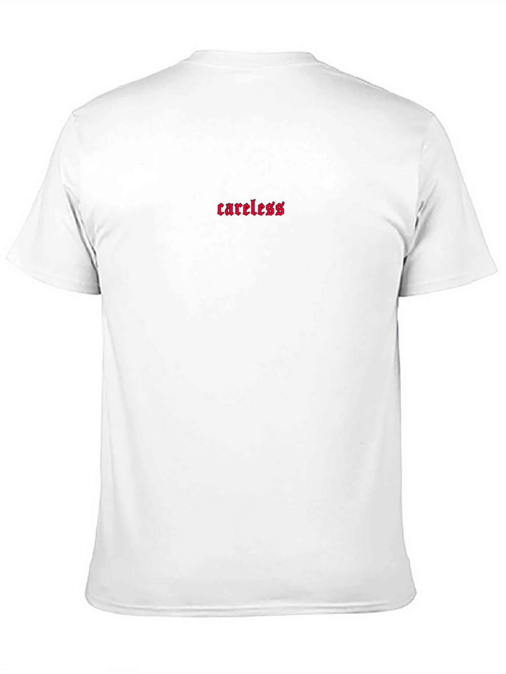 Careless Embroidered Black T-Shirt