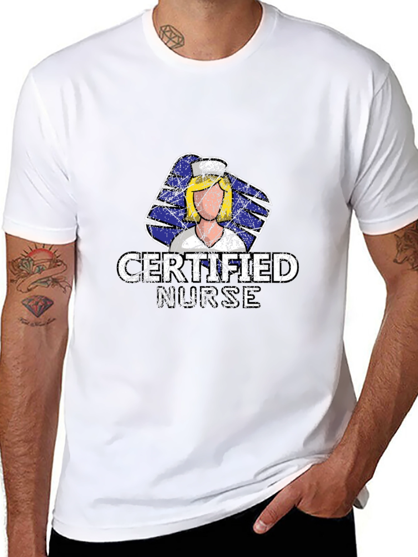 Certified Nurse Graphic T-Shirt - Medical Professional Apparel