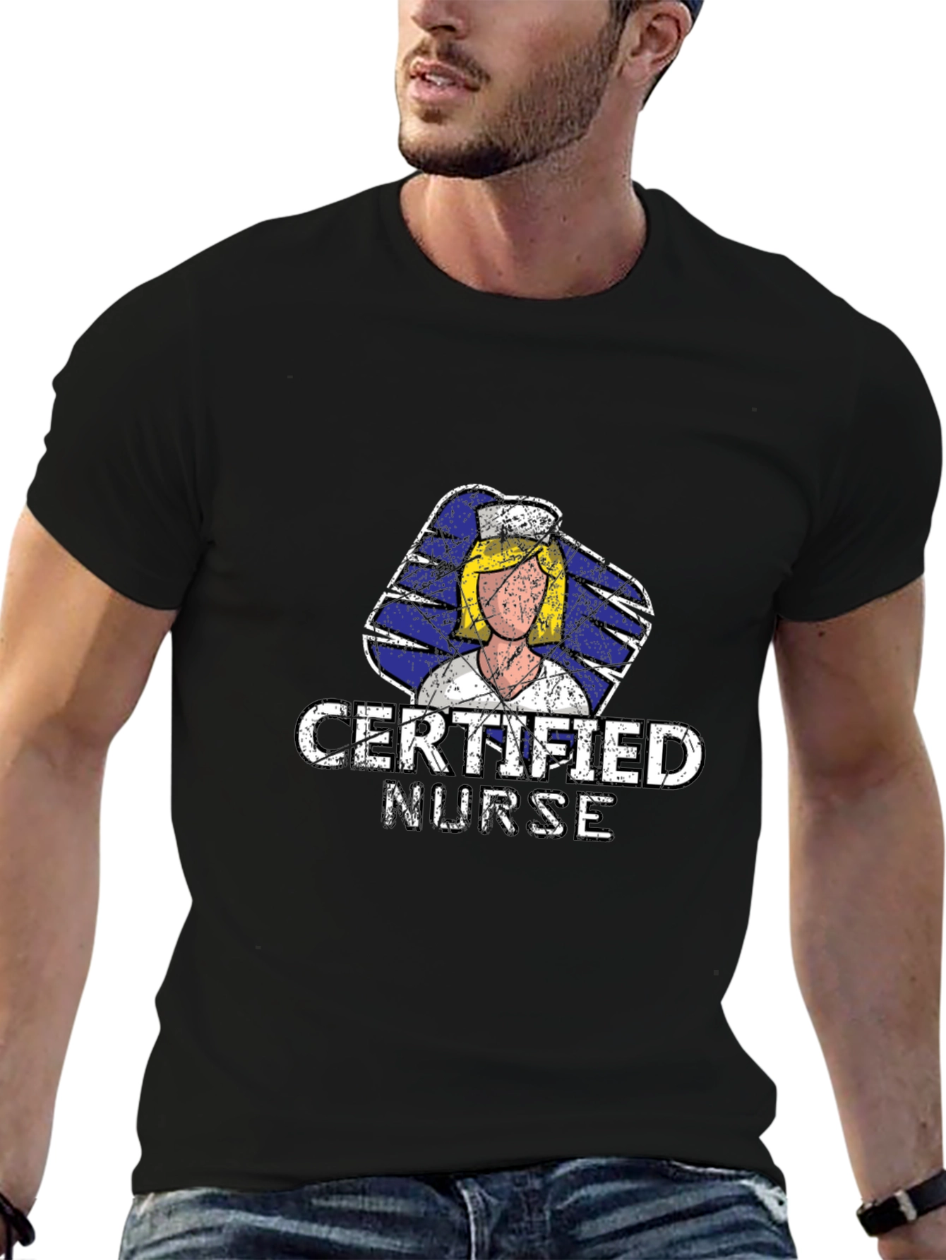 Certified Nurse Graphic T-Shirt - Medical Professional Apparel