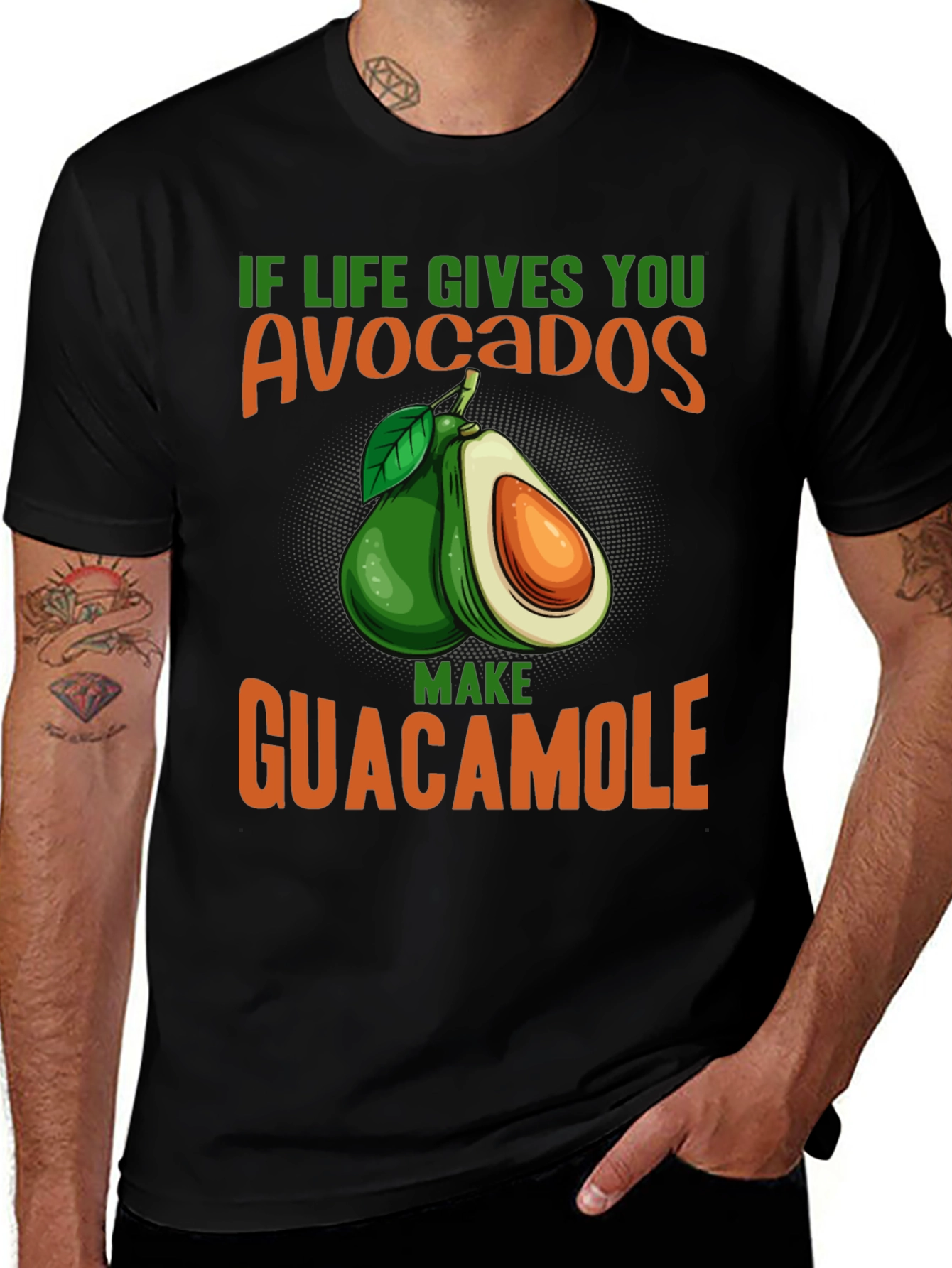 Avocado Guacamole Graphic Tee - Foodie T-Shirt