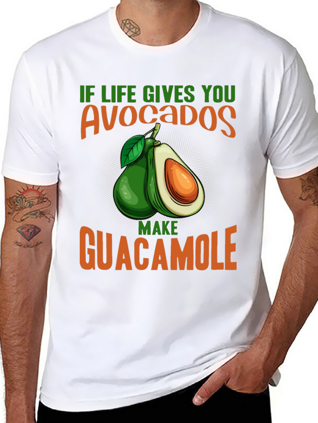 Avocado Guacamole Graphic Tee - Foodie T-Shirt