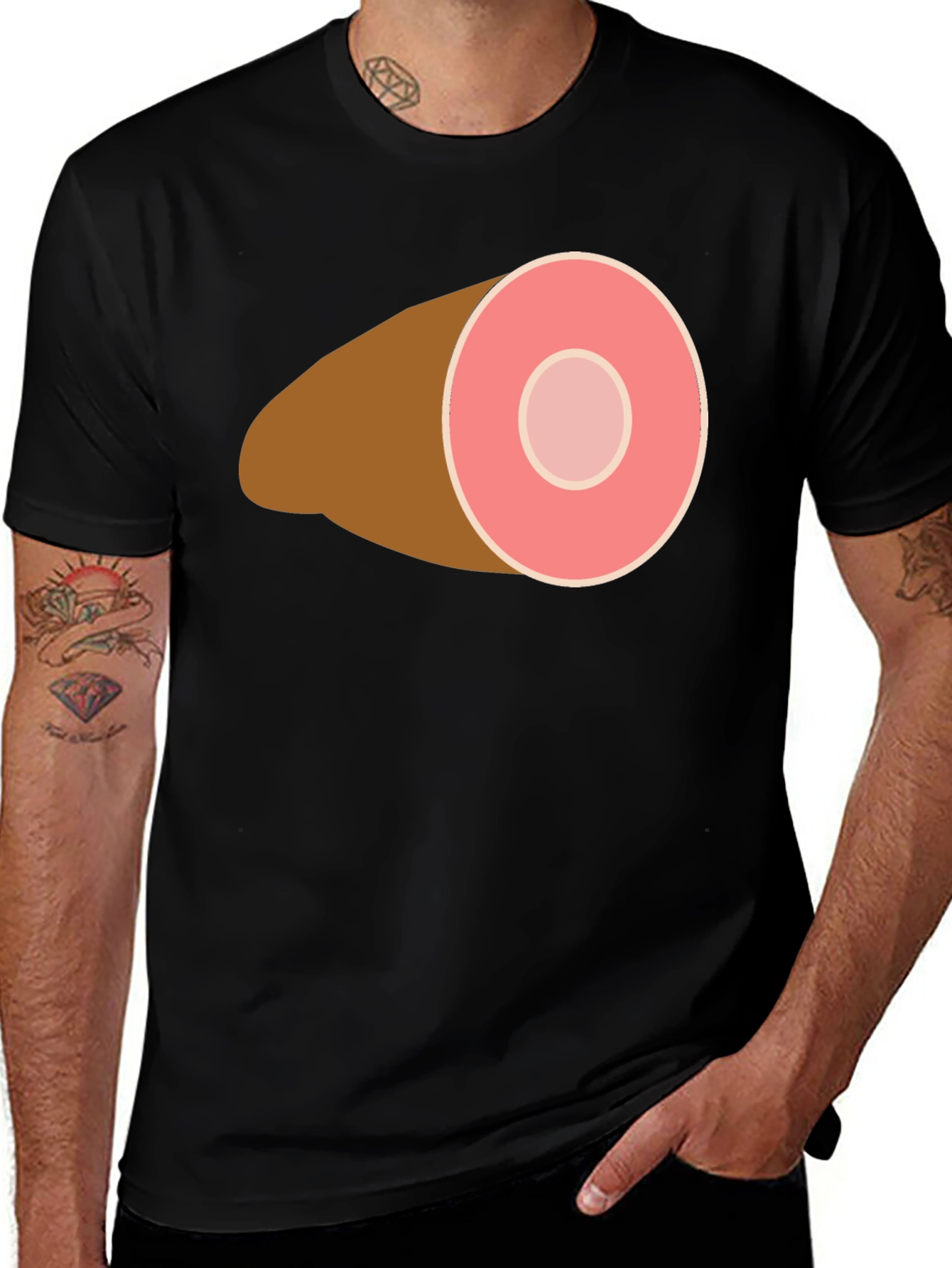 Ham Graphic Tee - Funny Foodie Shirt