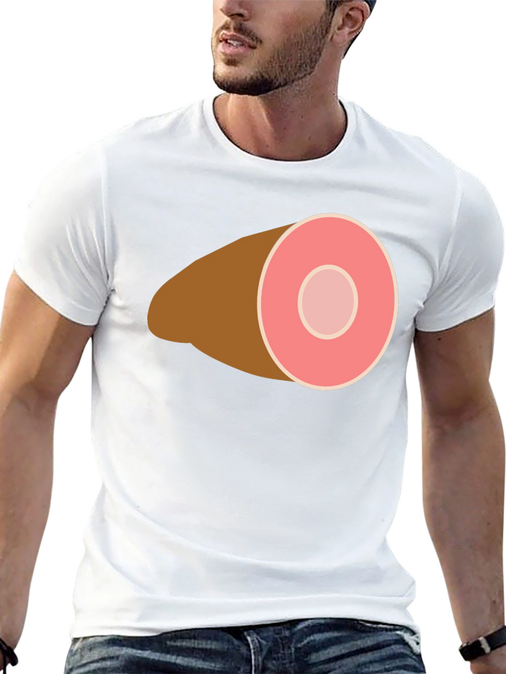Ham Graphic Tee - Funny Foodie Shirt