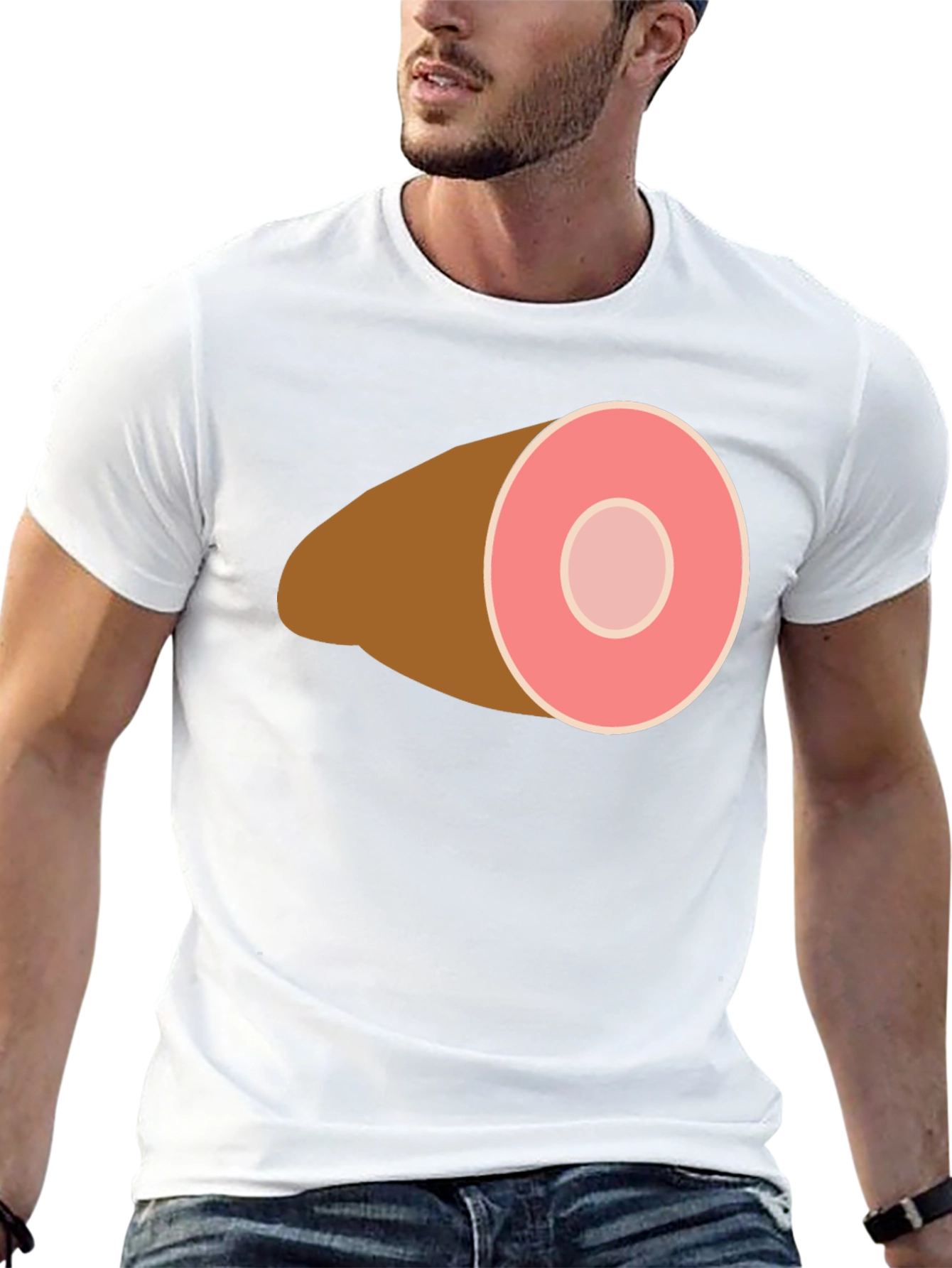 Ham Graphic Tee - Funny Foodie Shirt