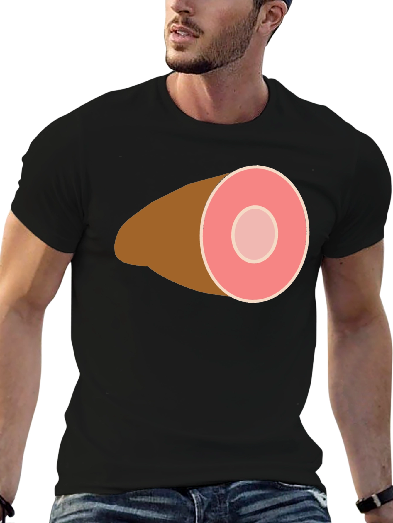 Ham Graphic Tee - Funny Foodie Shirt