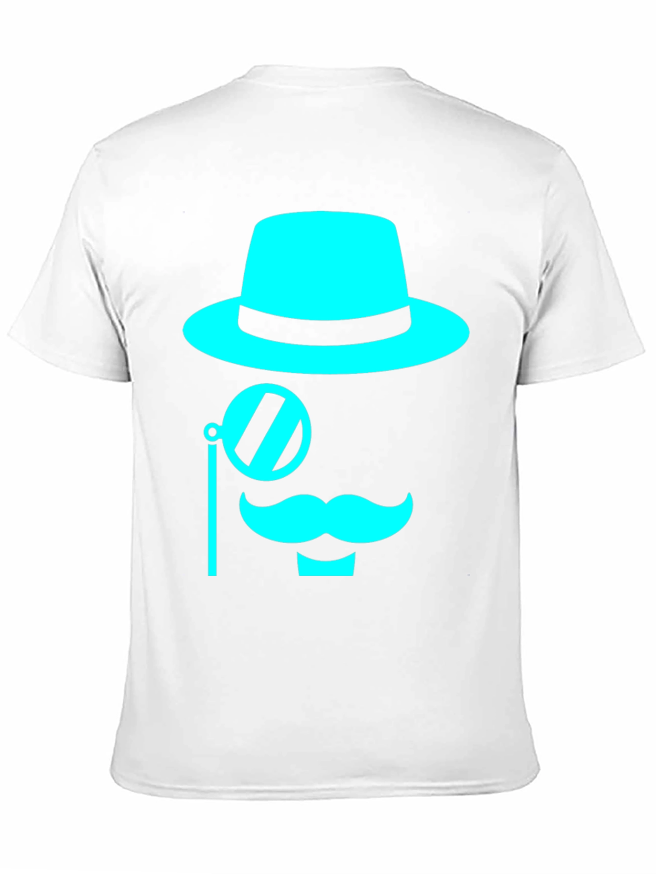 Cyan Graphic Tee - Monocle & Moustache Design