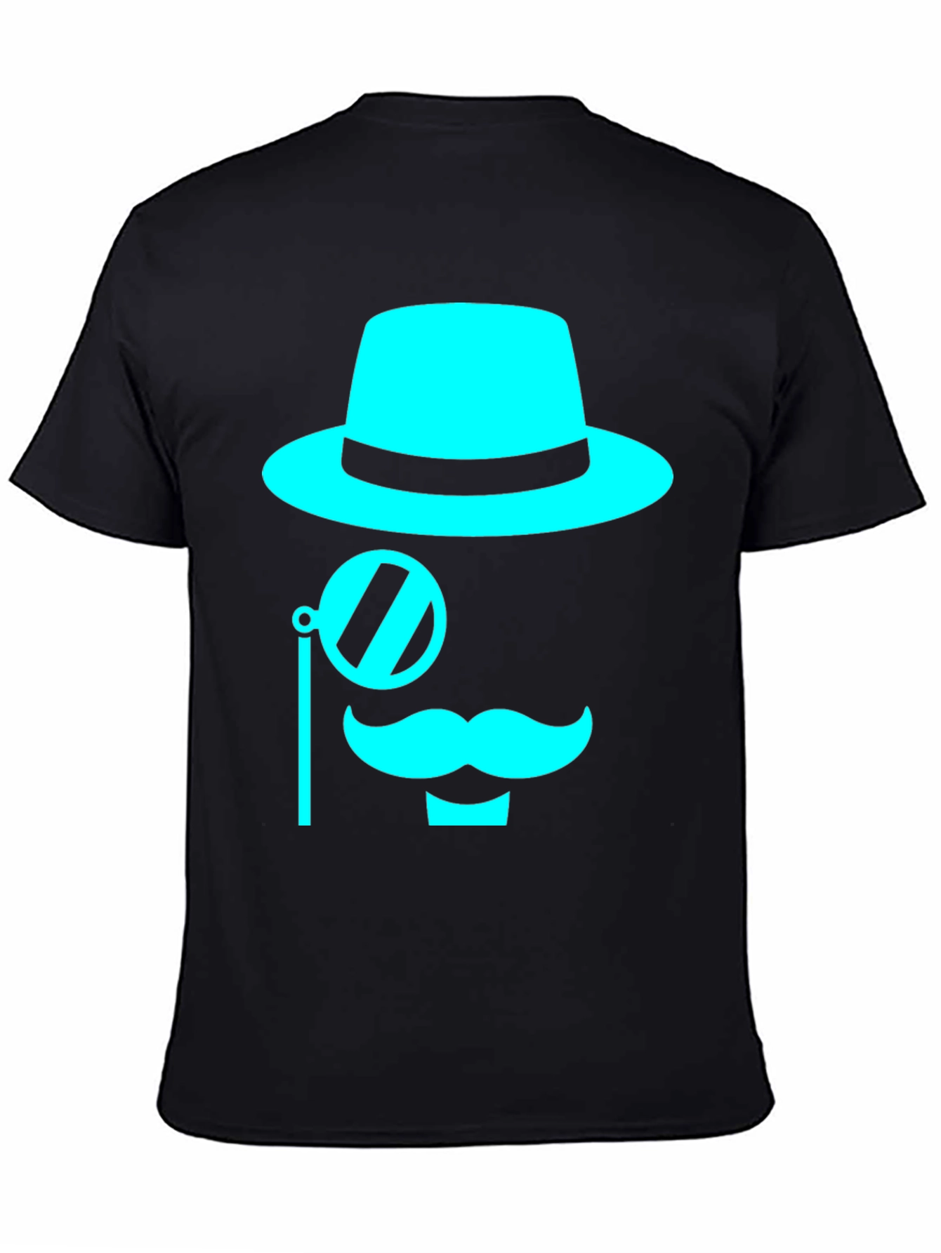 Cyan Graphic Tee - Monocle & Moustache Design