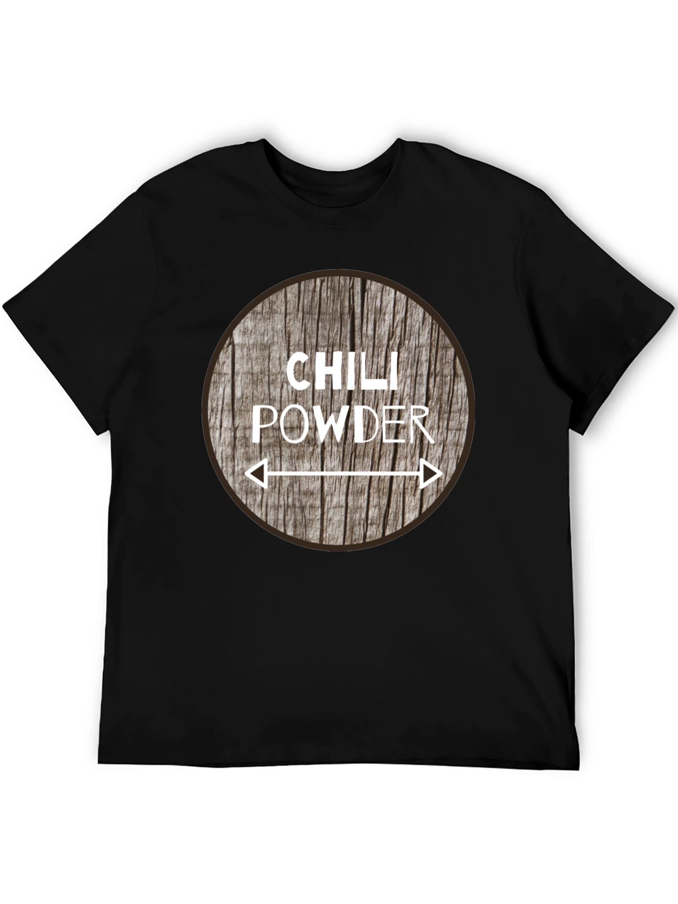 Chili Powder Graphic Tee - Unique Wood Design