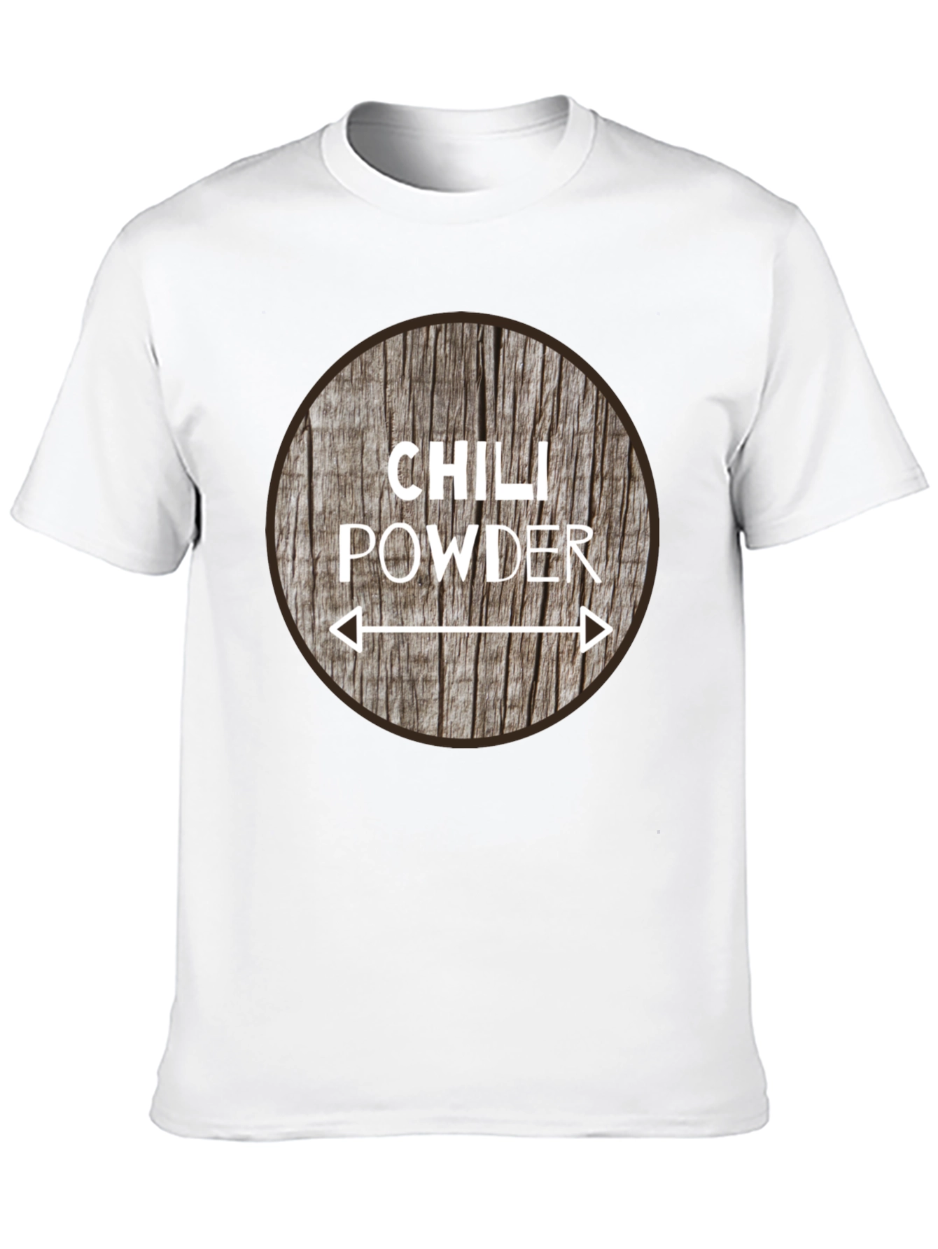 Chili Powder Graphic Tee - Unique Wood Design