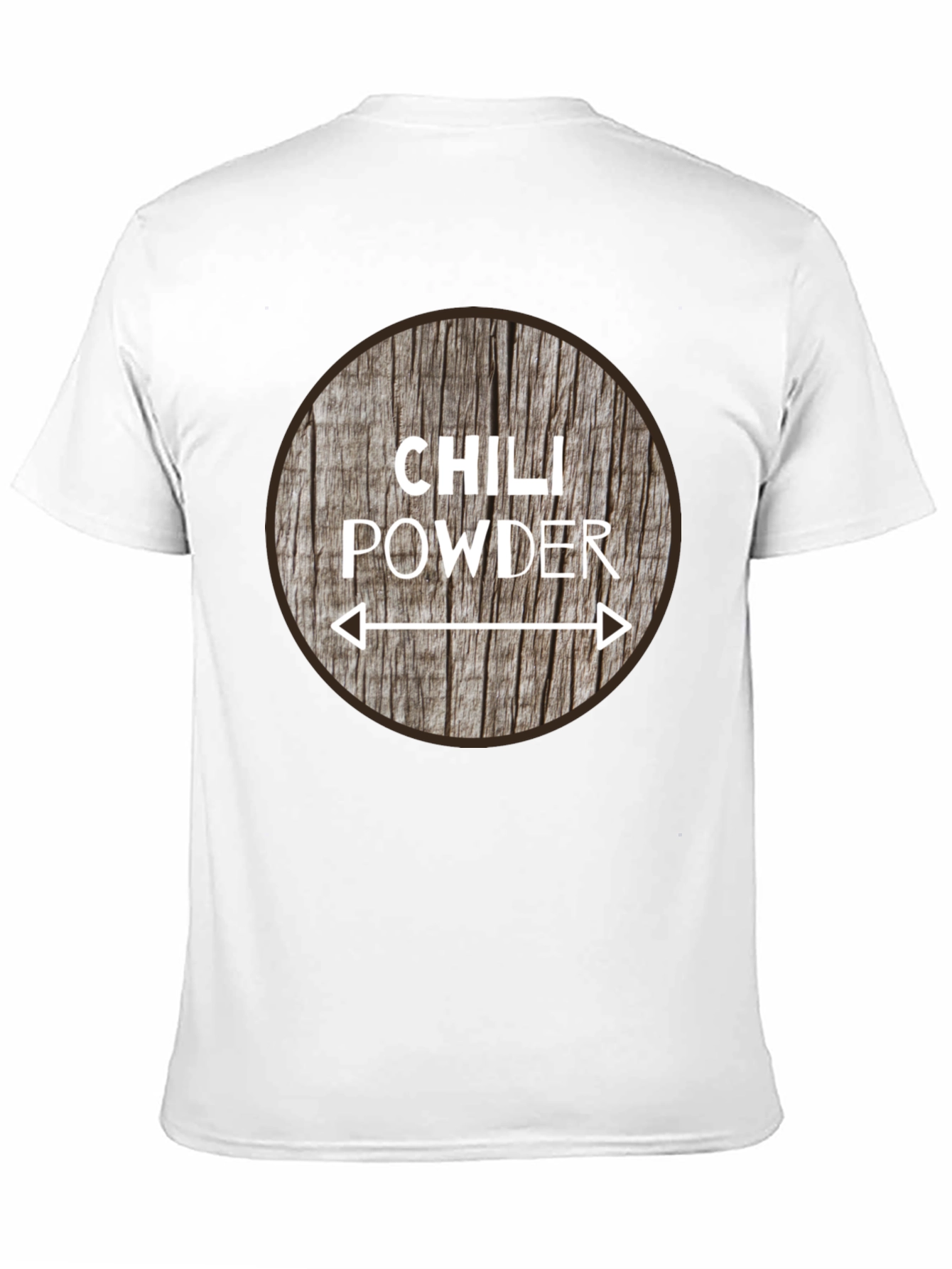Chili Powder Graphic Tee - Unique Wood Design