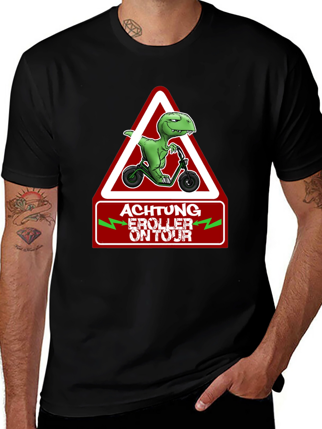 Achtung E-Roller On Tour T-Shirt