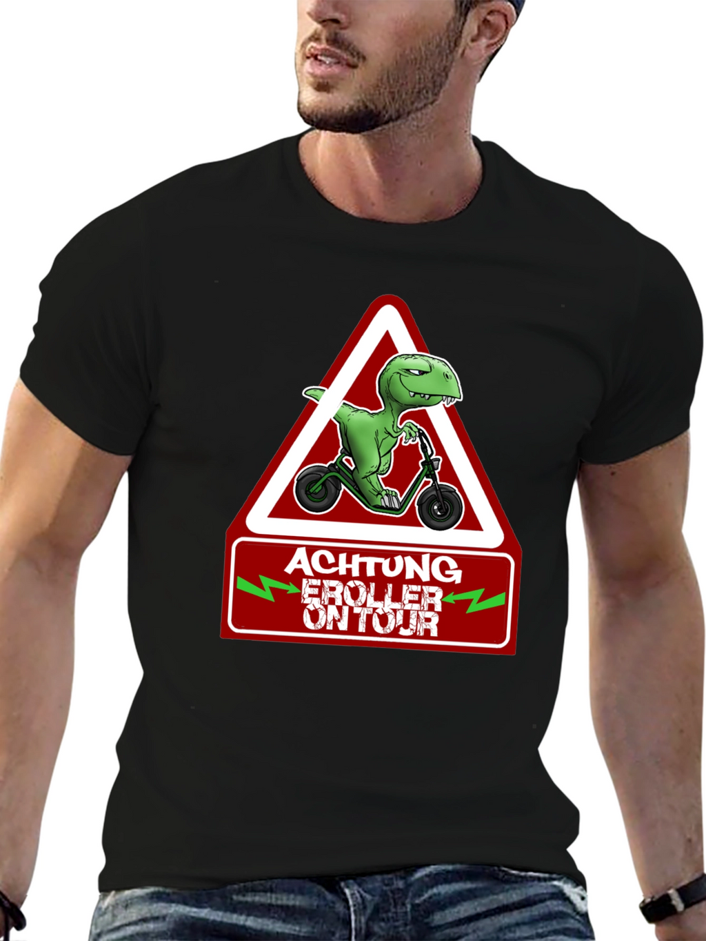 Achtung E-Roller On Tour T-Shirt