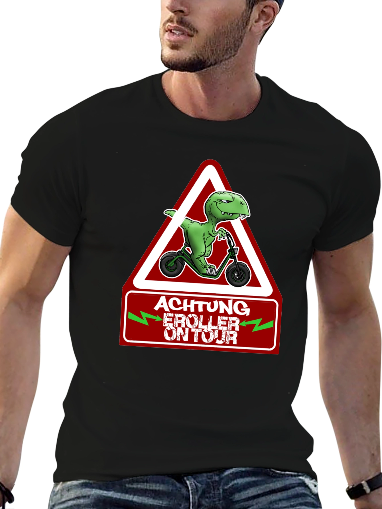 Achtung E-Roller On Tour T-Shirt