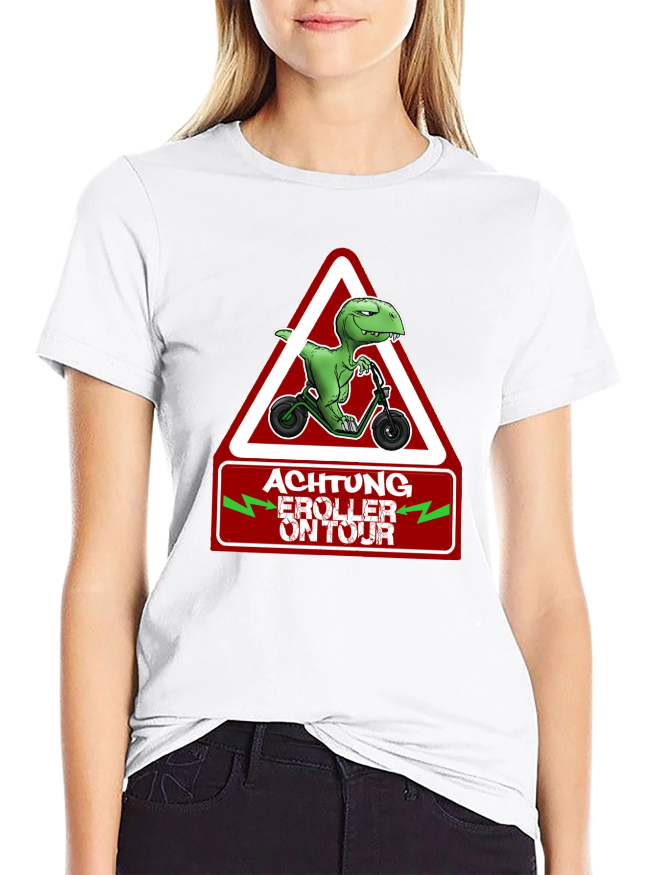 Achtung E-Roller On Tour T-Shirt