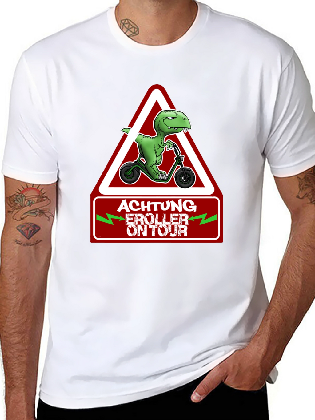 Achtung E-Roller On Tour T-Shirt