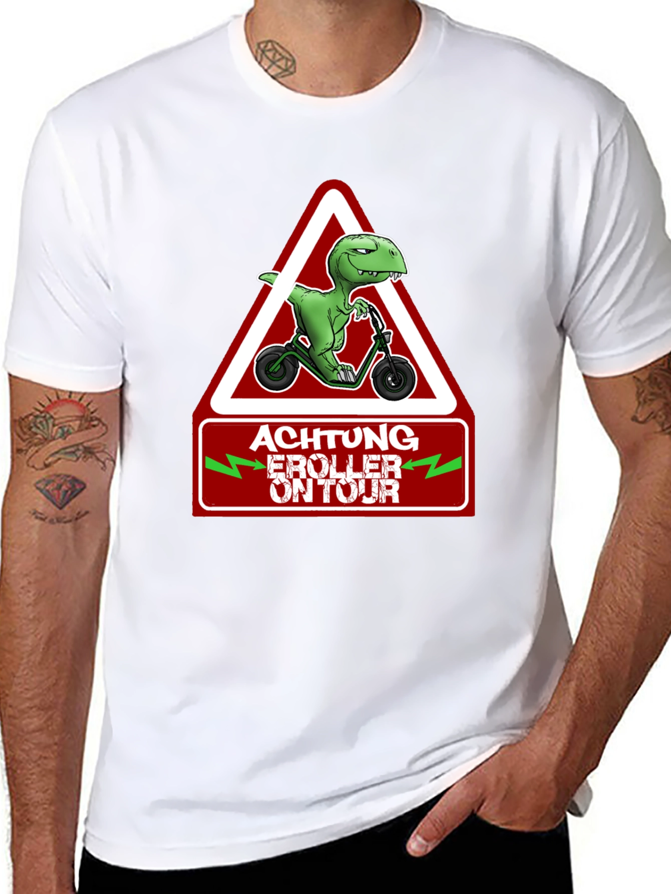 Achtung E-Roller On Tour T-Shirt