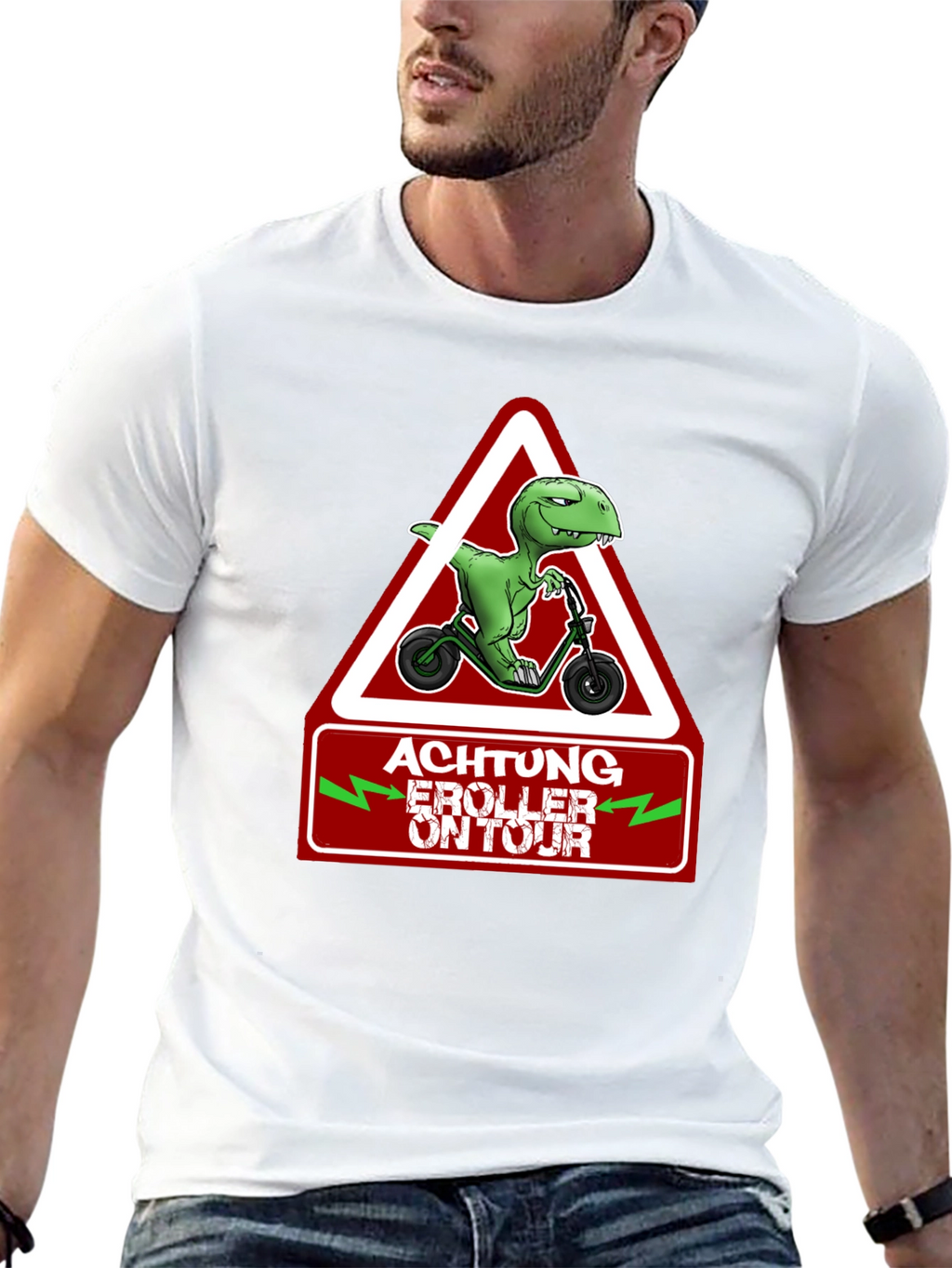 Achtung E-Roller On Tour T-Shirt