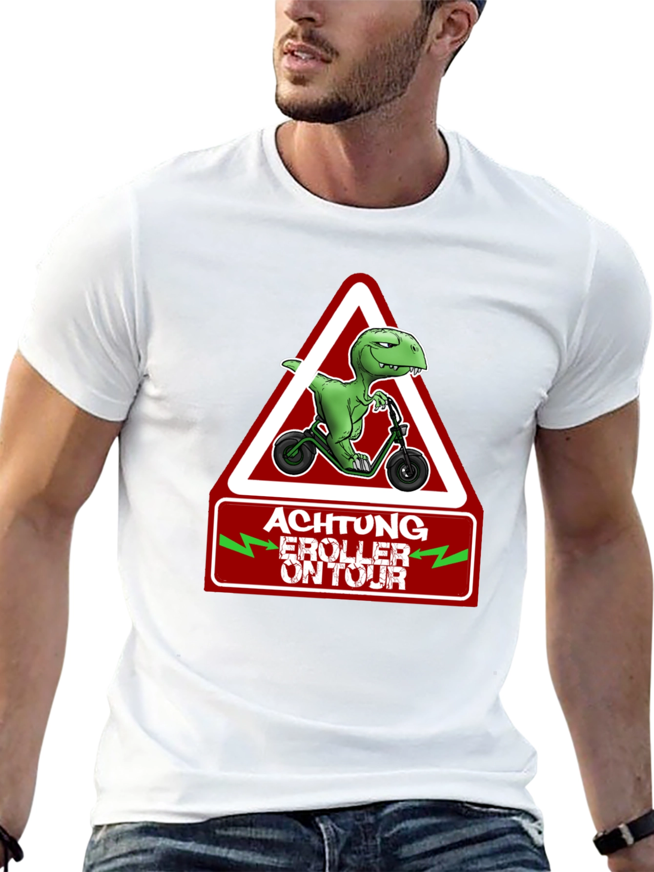 Achtung E-Roller On Tour T-Shirt