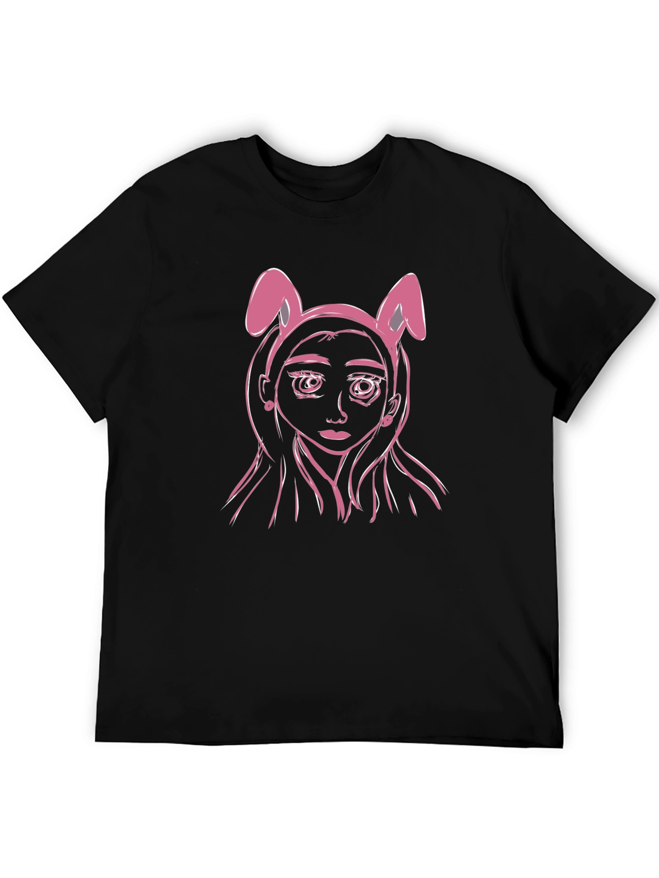 Bunny Ears T-Shirt - Anime Girl Graphic Tee