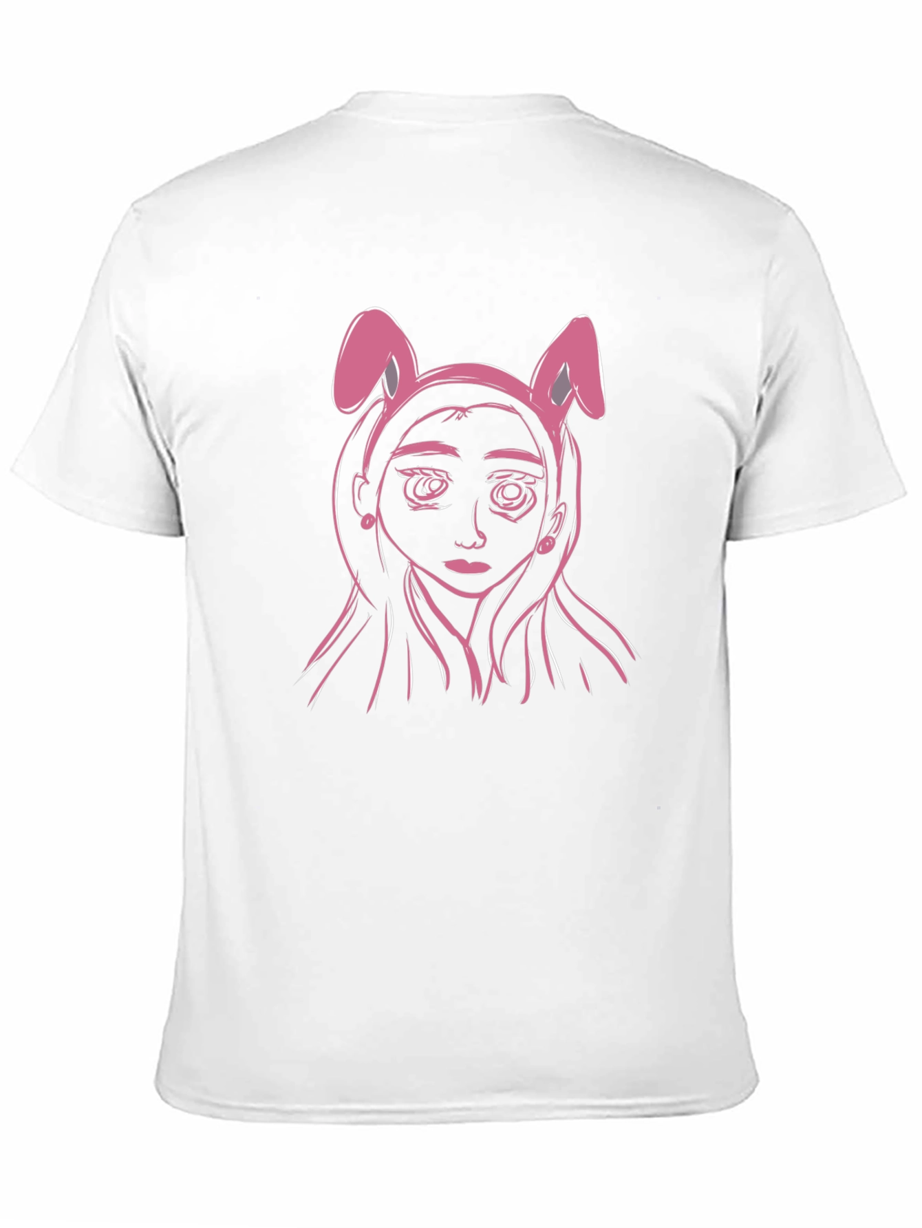 Bunny Ears T-Shirt - Anime Girl Graphic Tee
