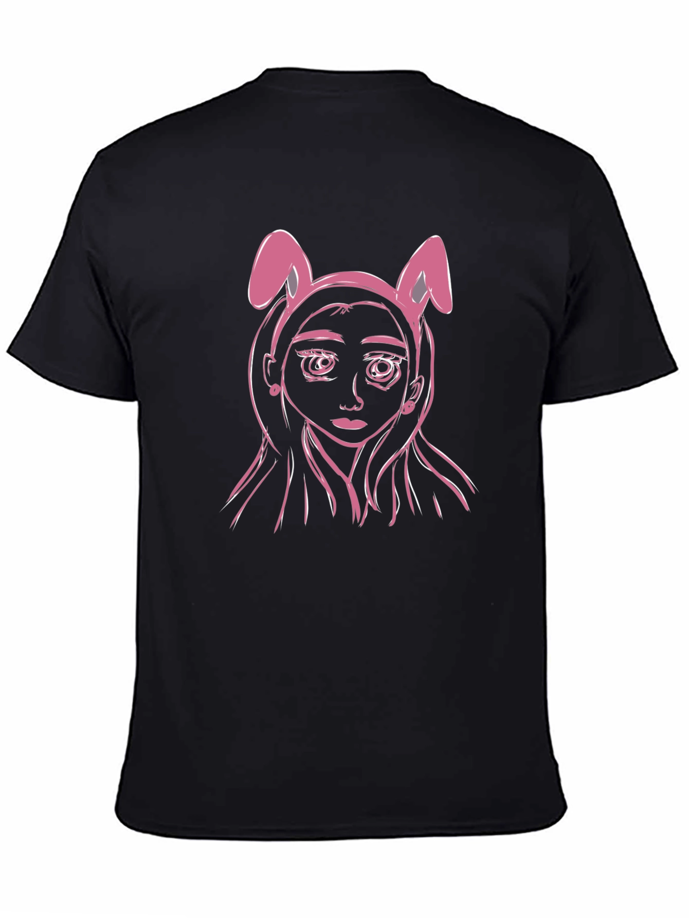 Bunny Ears T-Shirt - Anime Girl Graphic Tee