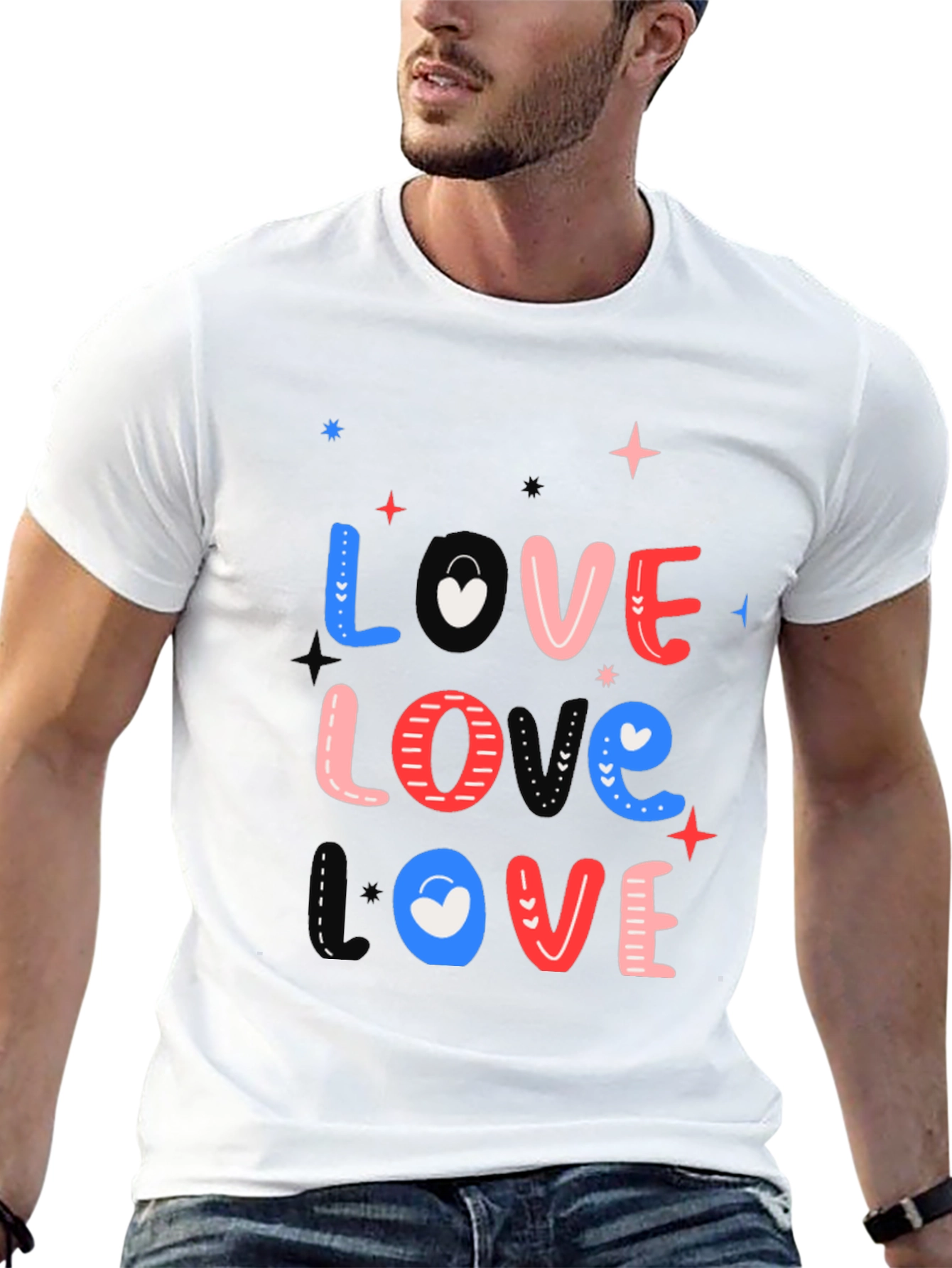 Love Graphic Tee - Trendy Casual Style