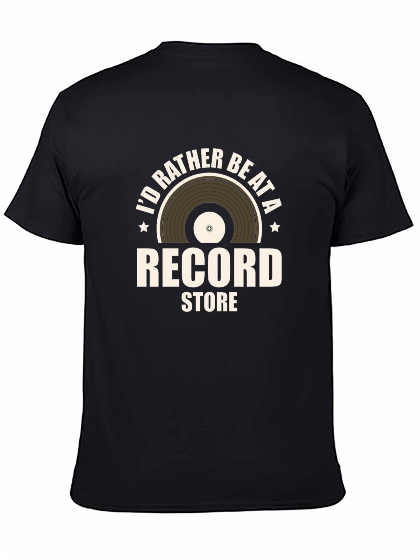 Id Rather Be At a Record Store Graphic Tee