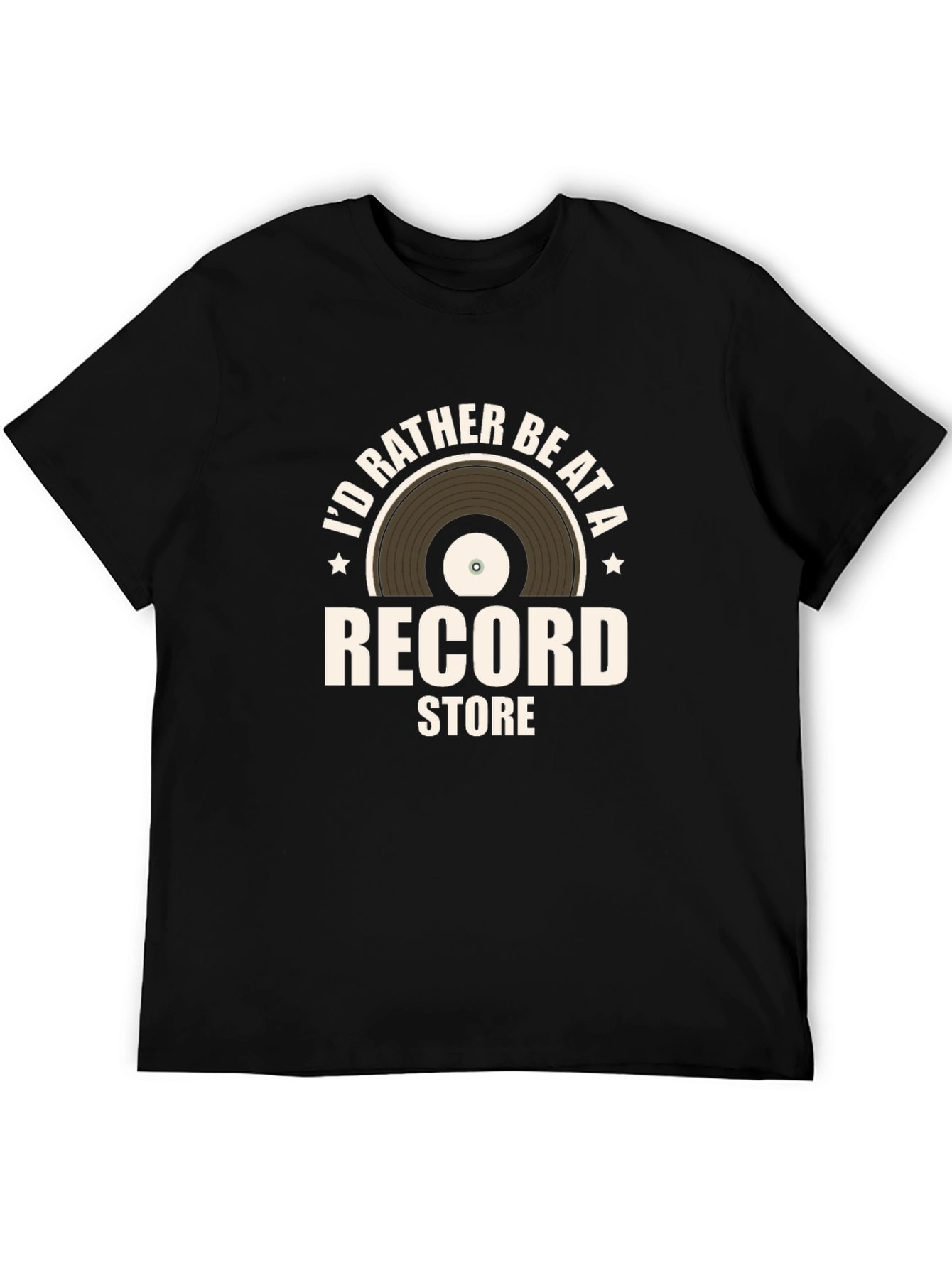 Id Rather Be At a Record Store Graphic Tee