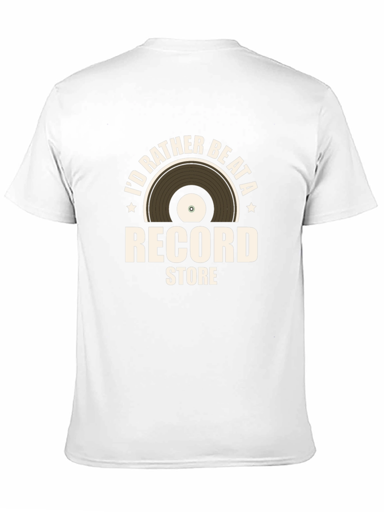 Id Rather Be At a Record Store Graphic Tee