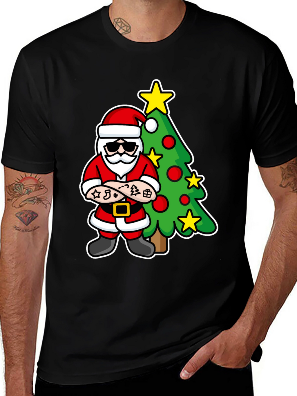 Cool Santa Christmas T-Shirt