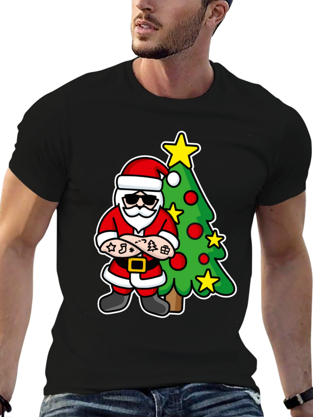 Cool Santa Christmas T-Shirt