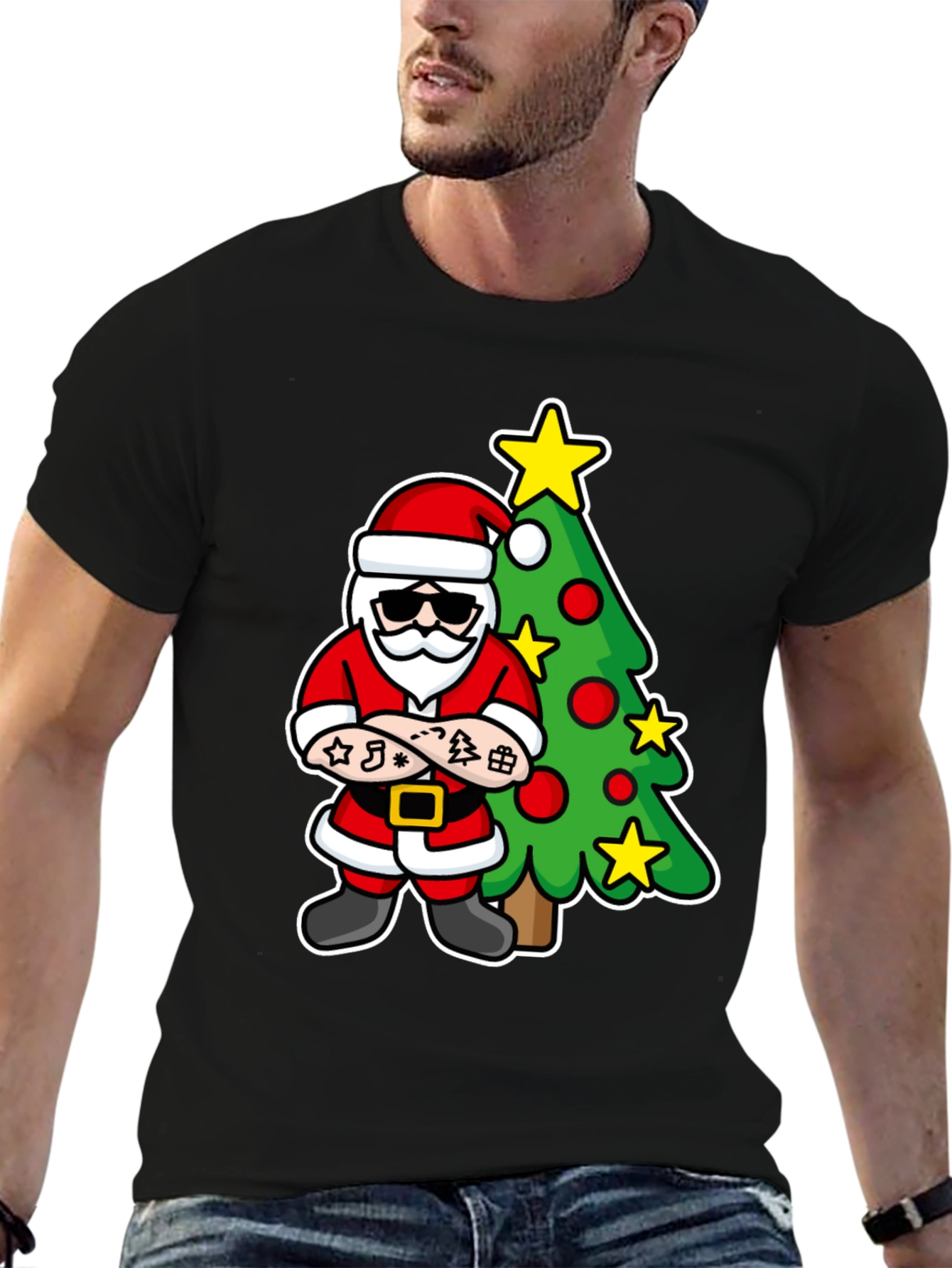 Cool Santa Christmas T-Shirt