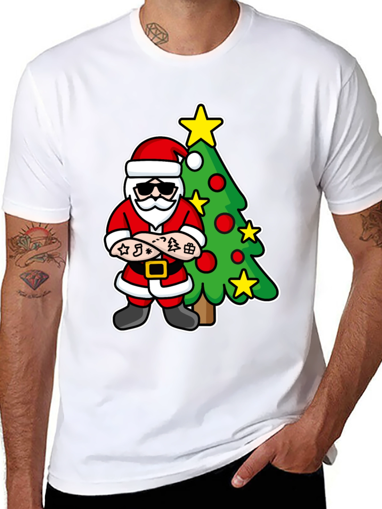 Cool Santa Christmas T-Shirt