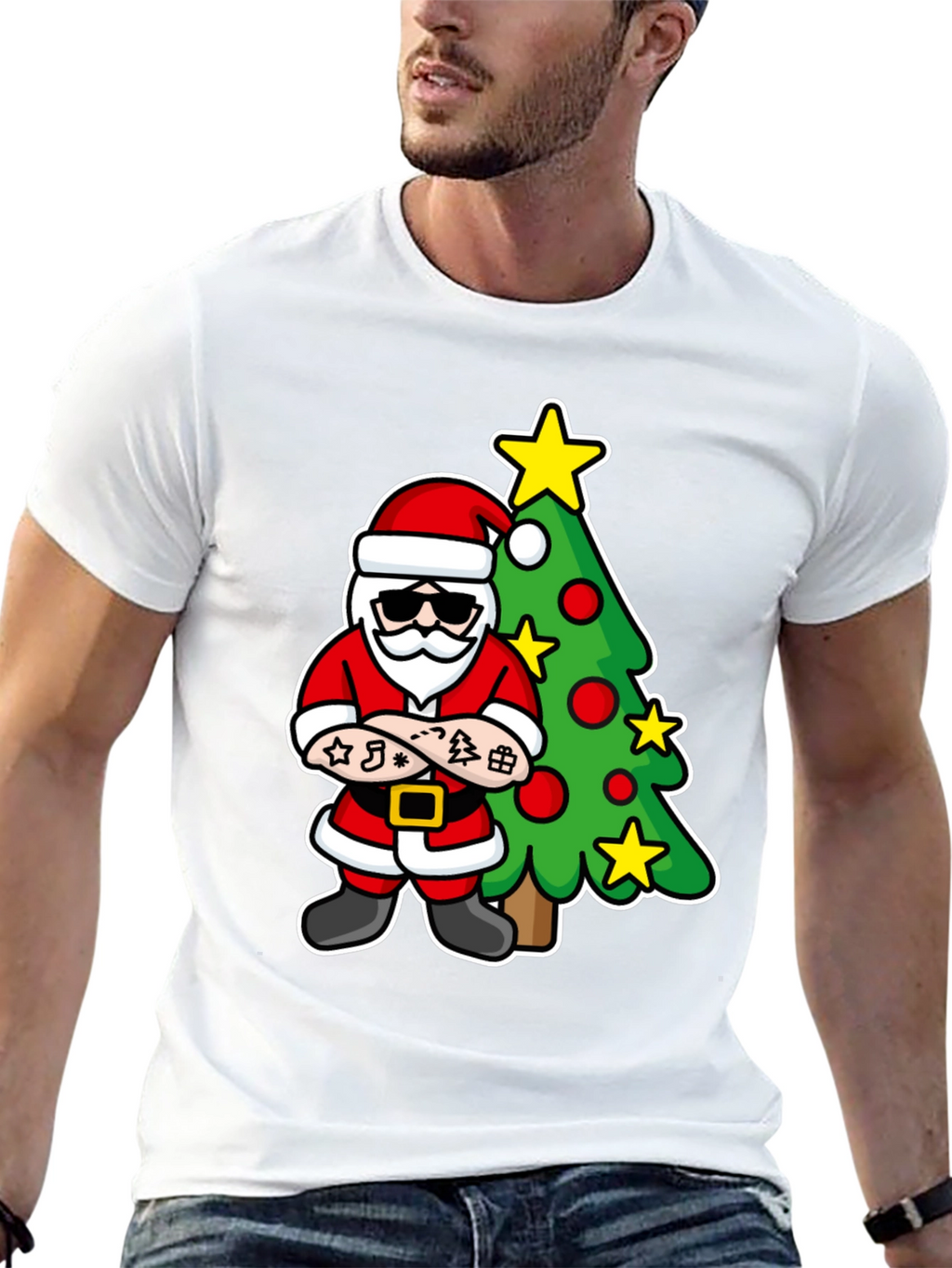 Cool Santa Christmas T-Shirt