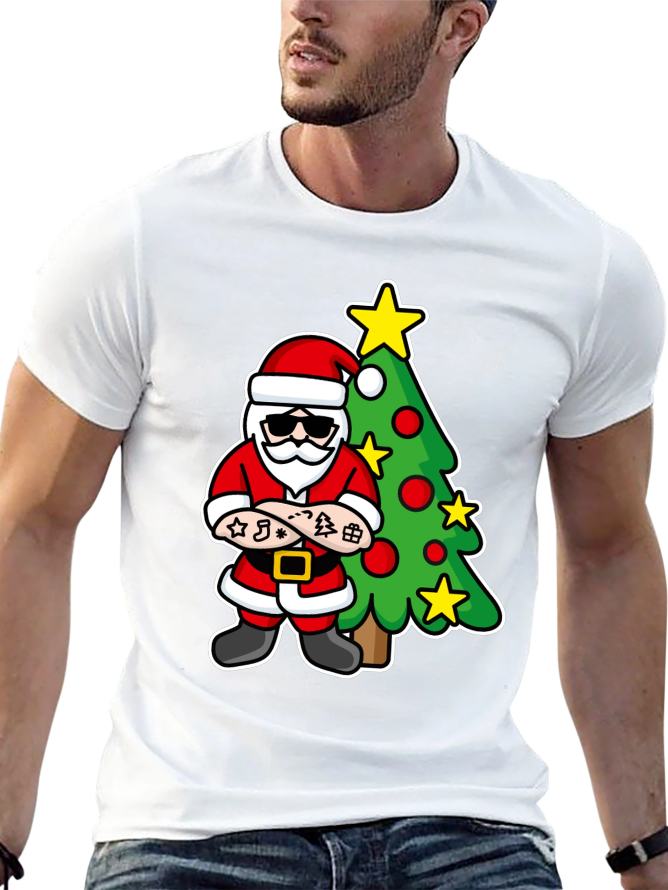 Cool Santa Christmas T-Shirt