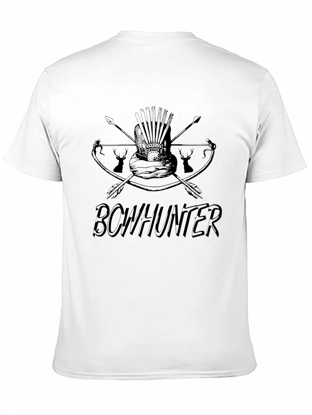 Bowhunter Graphic Tee - Black Casual T-Shirt