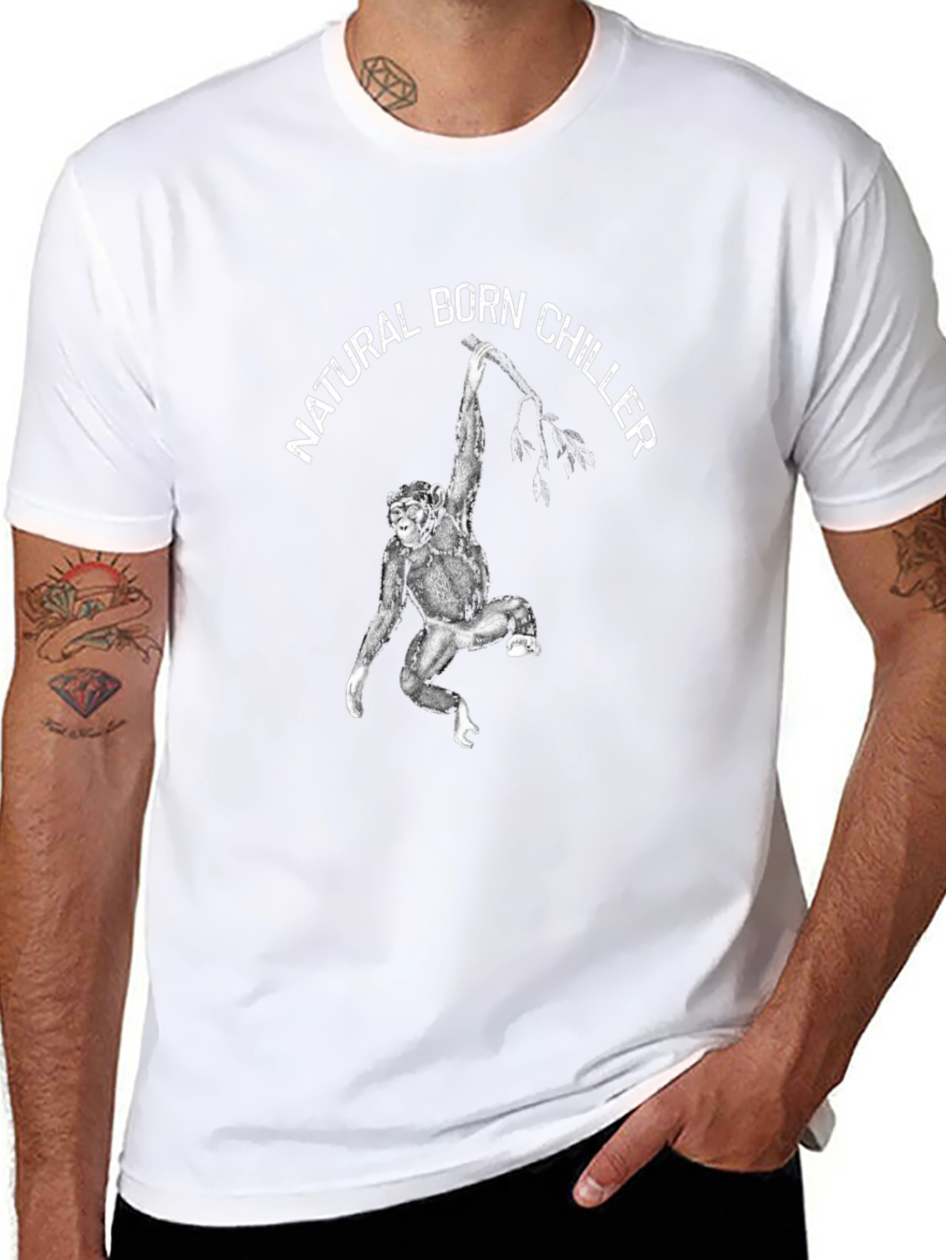Natural Born Chiller Monkey Graphic Tee